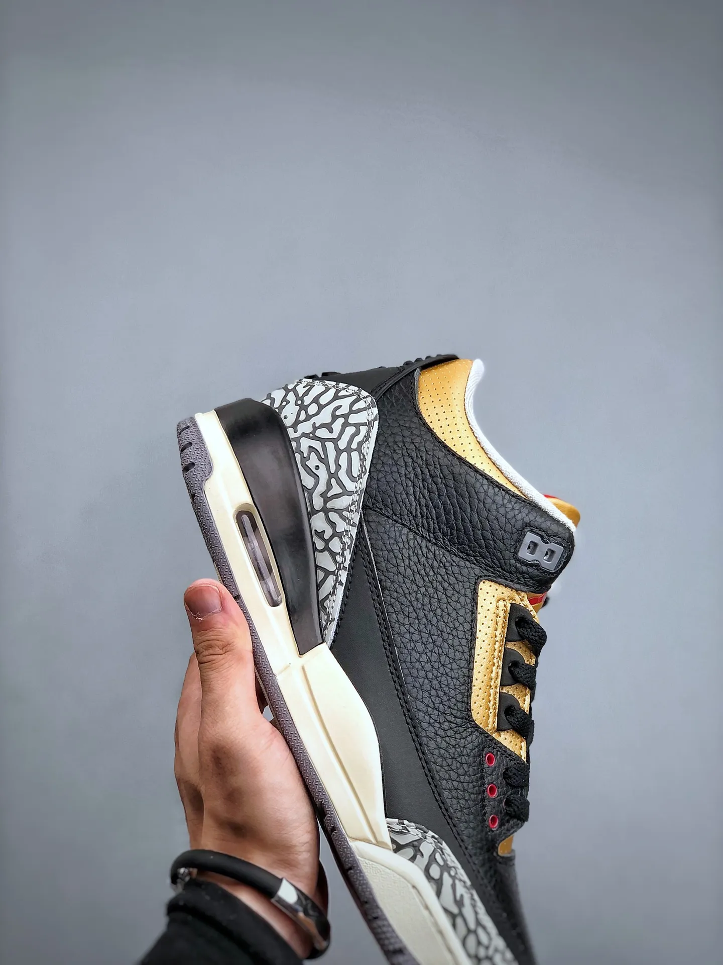 SportInspired Air Jordan 3 SE Denim “New Black Cement” – Black Gold,  Retro Style, Rep Shoes, Replica Sneakers, Sizes 40-47.5 (Half Sizes Available) – CK9246- 1178