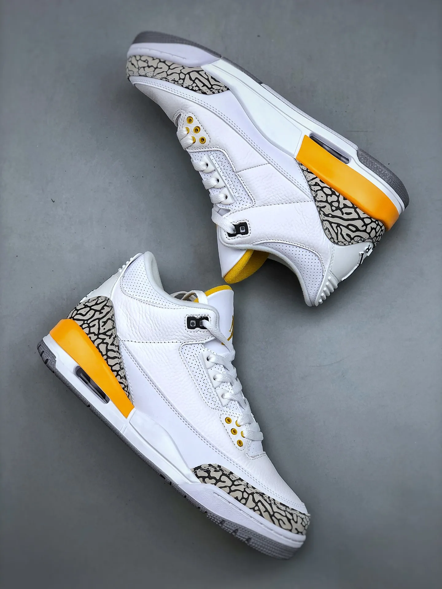 Air Jordan 3 WMNS “Laser Orange” – White Orange Grey – Replica Sneakers for Women – Sizes 35.5-47 (Half Sizes) – Style Code: CK9246- Durable 1181