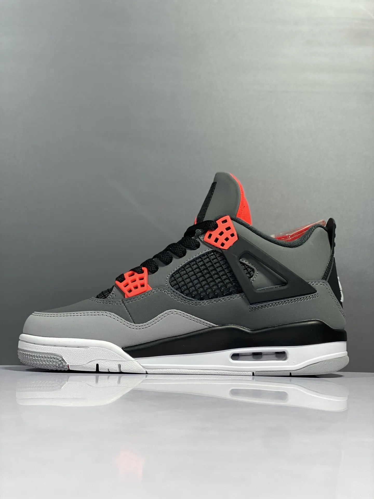 HighQuality Air Jordan 4 Retro Infrared – DH6927-061 – Grey Red Black – High Quality Replica Shoes with Authentic Rep Style 1159