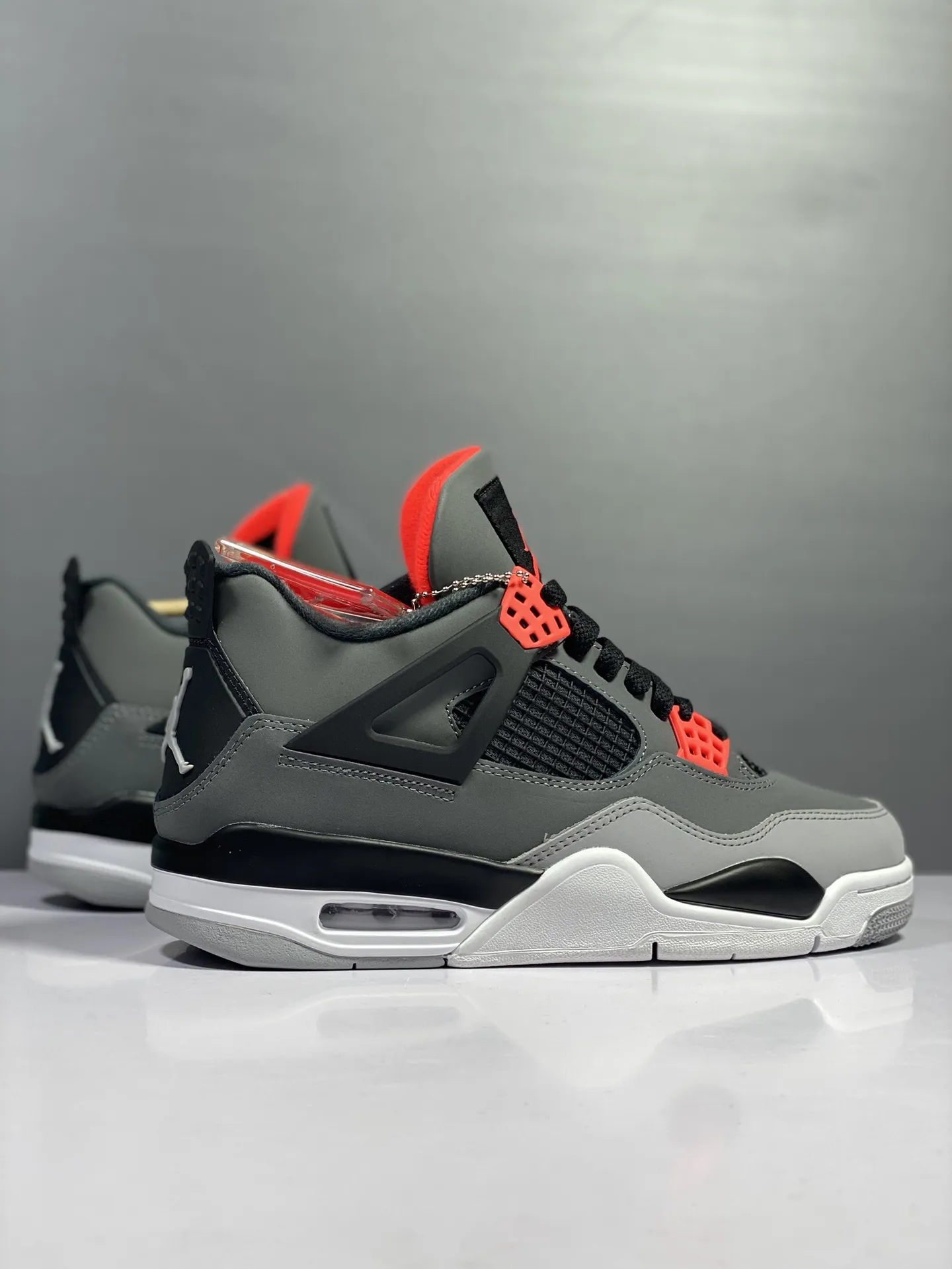 HighQuality Air Jordan 4 Retro Infrared – DH6927-061 – Grey Red Black – High Quality Replica Shoes with Authentic Rep Style 1159