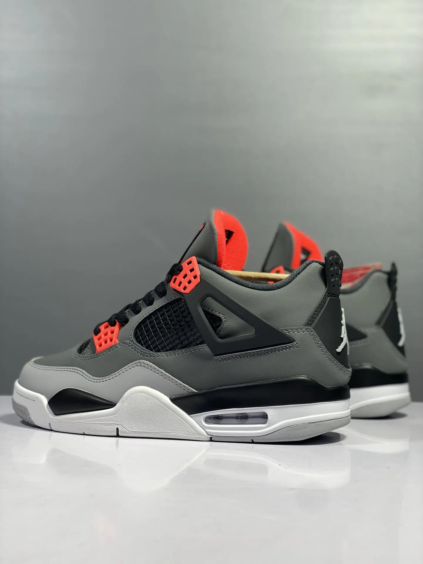 HighQuality Air Jordan 4 Retro Infrared – DH6927-061 – Grey Red Black – High Quality Replica Shoes with Authentic Rep Style 1159