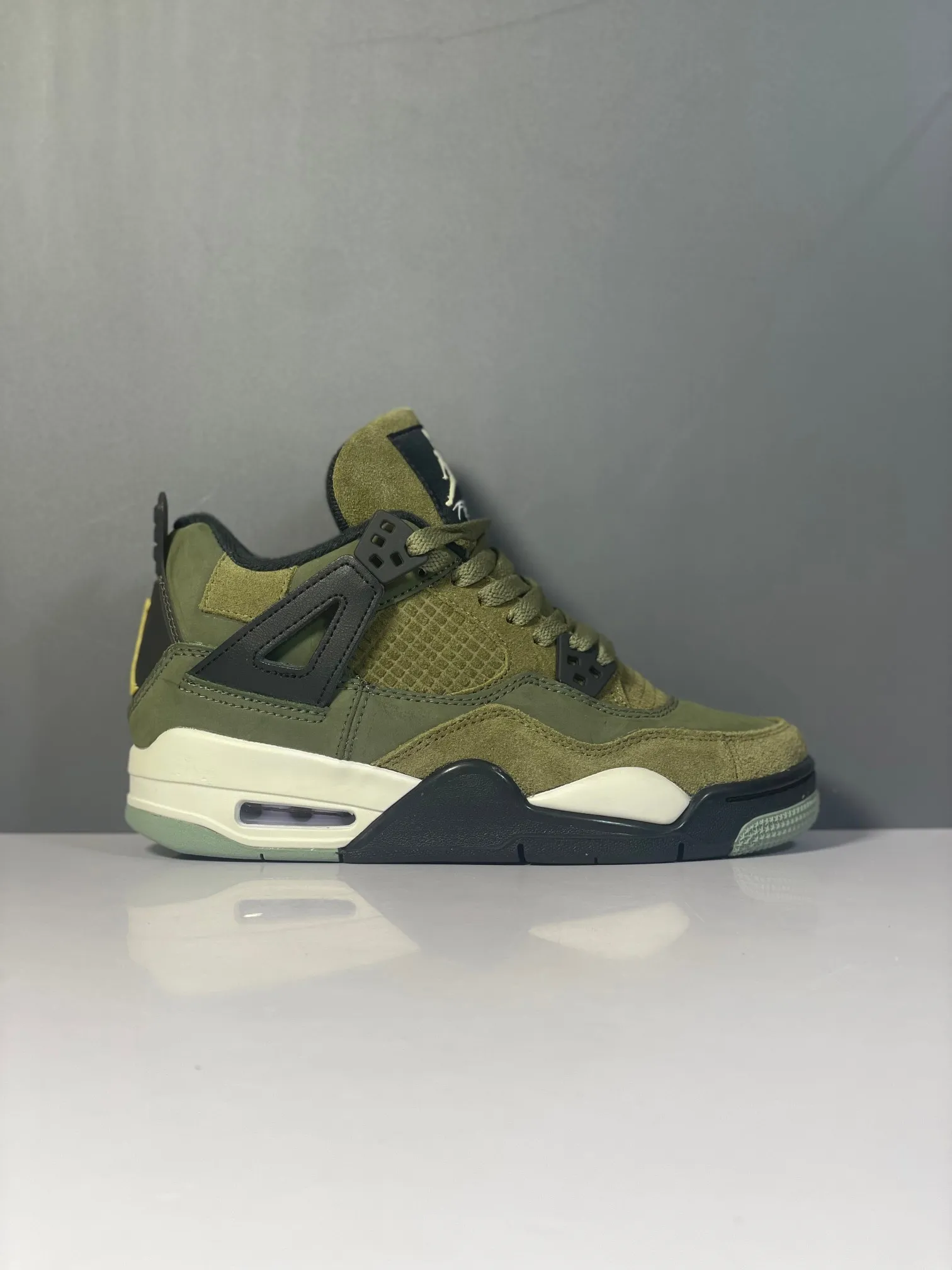 MultiPurpose Air Jordan 4 Retro “Olive Canvas” – Army Green Basketball Shoes with High Quality Replica Design and Rep Shoes (FB9927- 1140