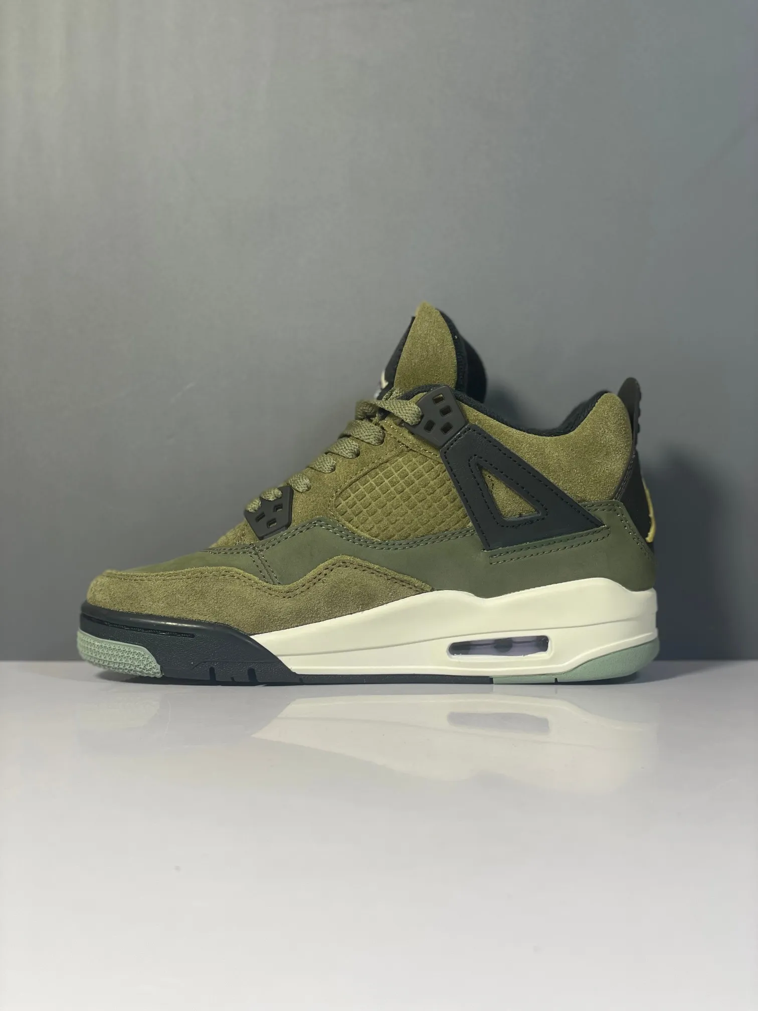 MultiPurpose Air Jordan 4 Retro “Olive Canvas” – Army Green Basketball Shoes with High Quality Replica Design and Rep Shoes (FB9927- 1140