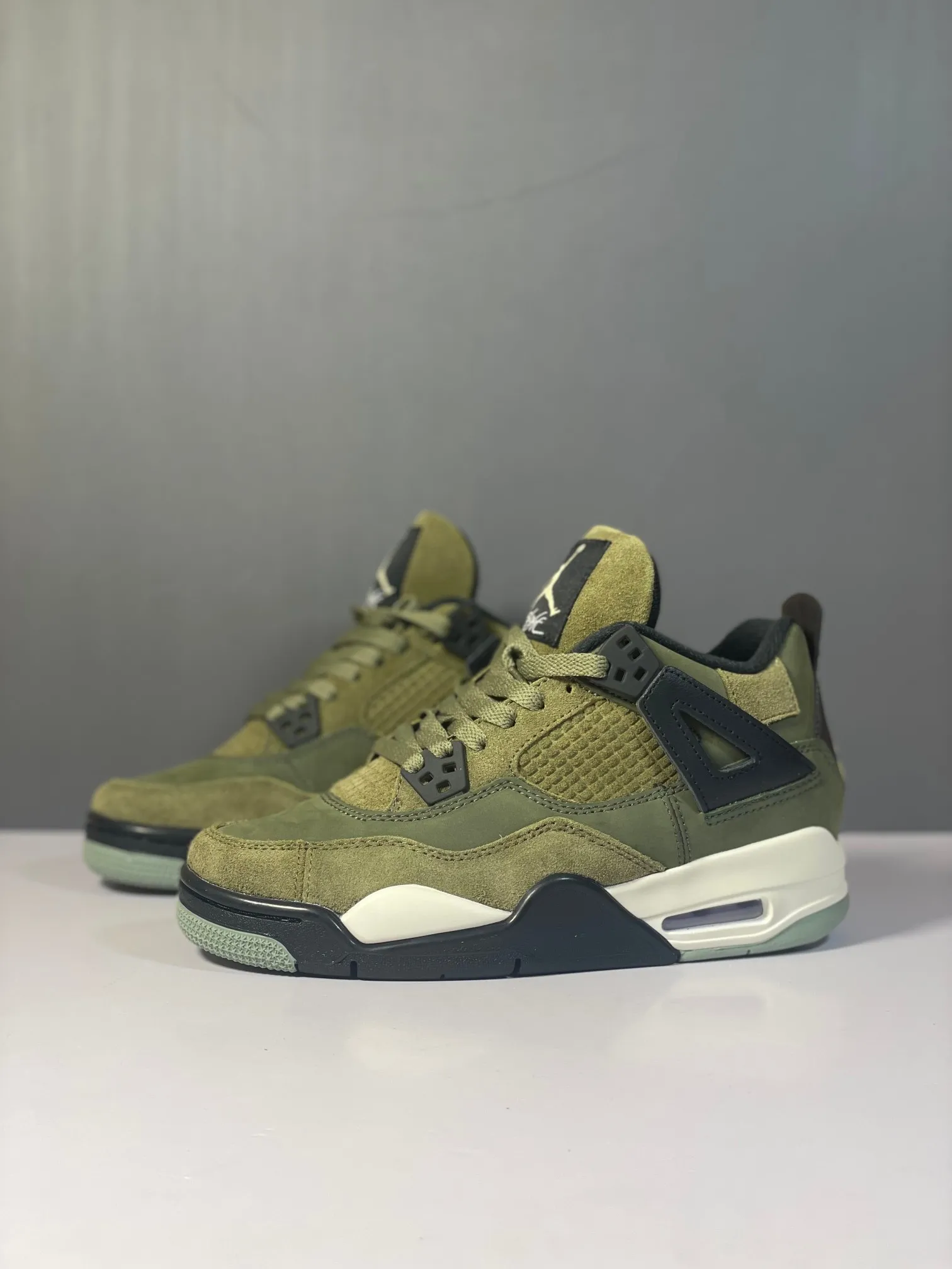 MultiPurpose Air Jordan 4 Retro “Olive Canvas” – Army Green Basketball Shoes with High Quality Replica Design and Rep Shoes (FB9927- 1140