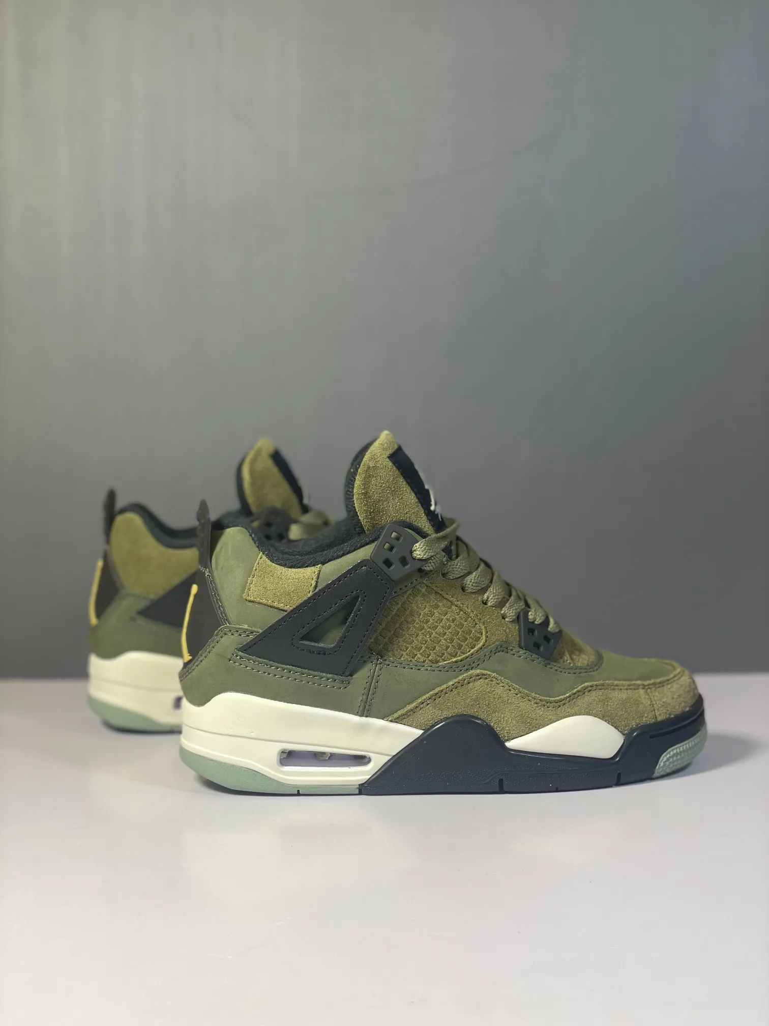 MultiPurpose Air Jordan 4 Retro “Olive Canvas” – Army Green Basketball Shoes with High Quality Replica Design and Rep Shoes (FB9927- 1140