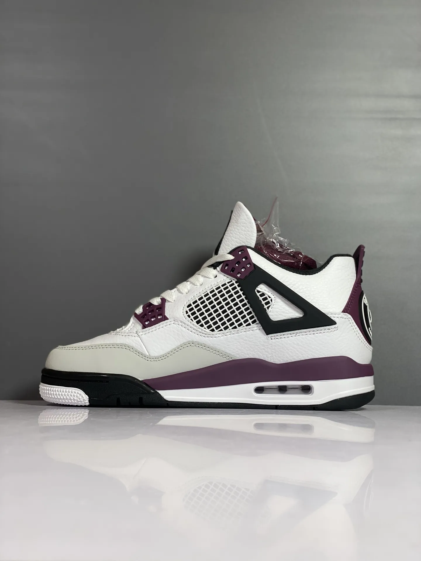 Functional Air Jordan 4 Retro PSG White Purple Red – CZ5624-100 – Authentic Style Rep Shoes with High Quality Replica Design 1155