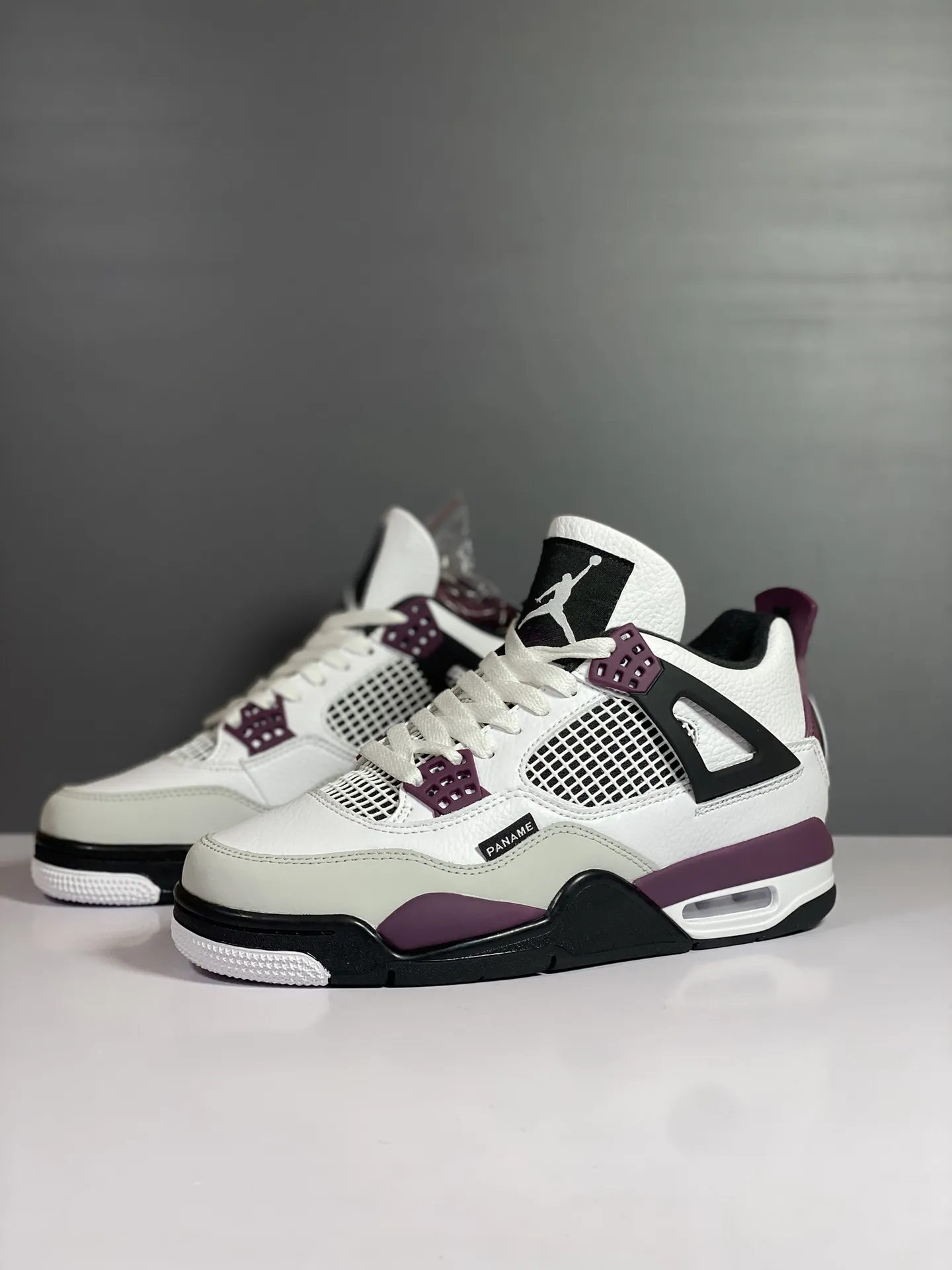 Functional Air Jordan 4 Retro PSG White Purple Red – CZ5624-100 – Authentic Style Rep Shoes with High Quality Replica Design 1155