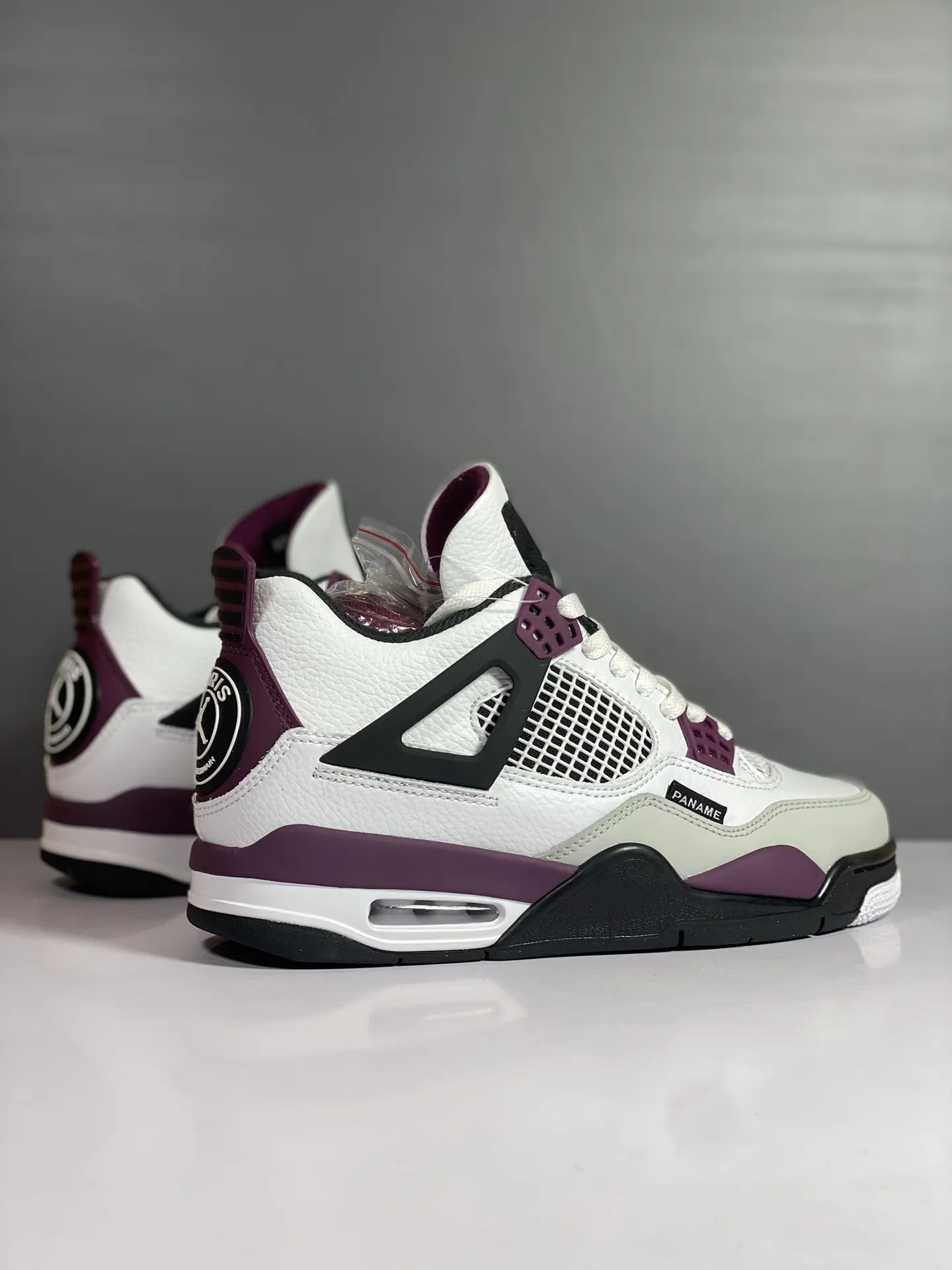Functional Air Jordan 4 Retro PSG White Purple Red – CZ5624-100 – Authentic Style Rep Shoes with High Quality Replica Design 1155