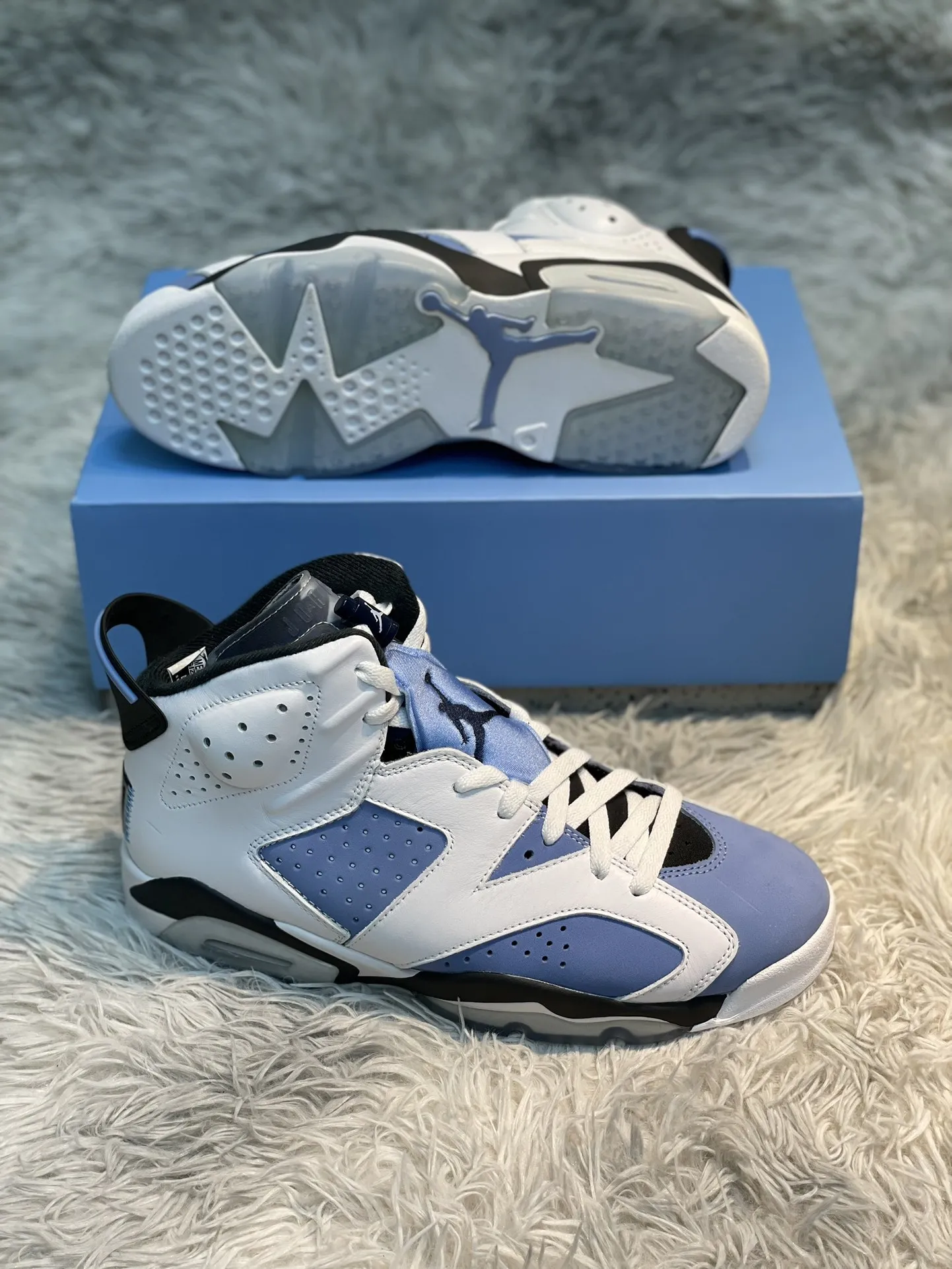Air Jordan 6 AJ6 Basketball Shoes – UNC Blue Chinese Knot Lipstick, High Quality Replica, CT8529-410, Multiple Sizes Available Durable 1110
