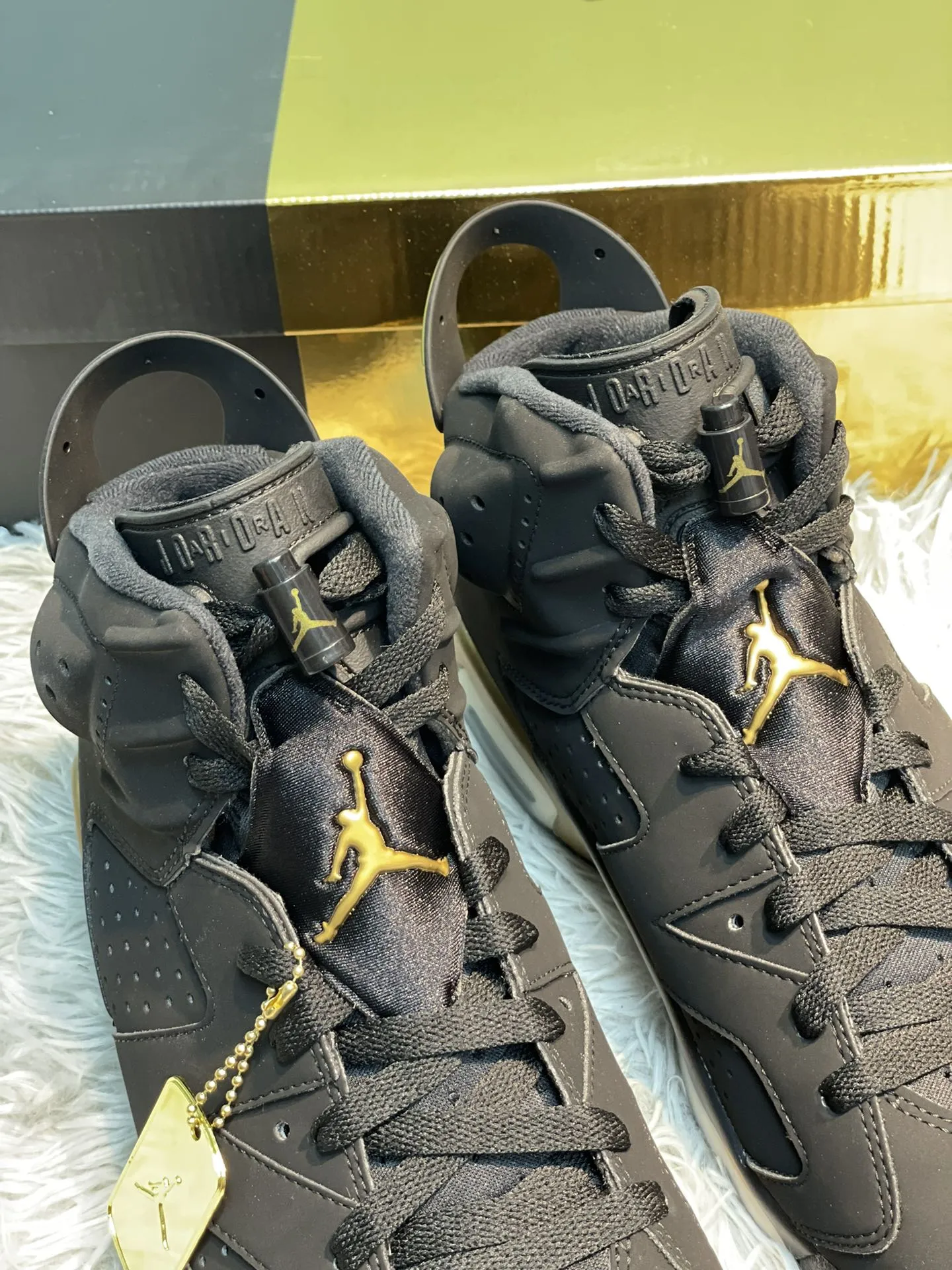 Air Jordan 6 AJ6 Black Gold Suede Basketball Shoes – High Quality Replica Nike – CT4954- Original 1116