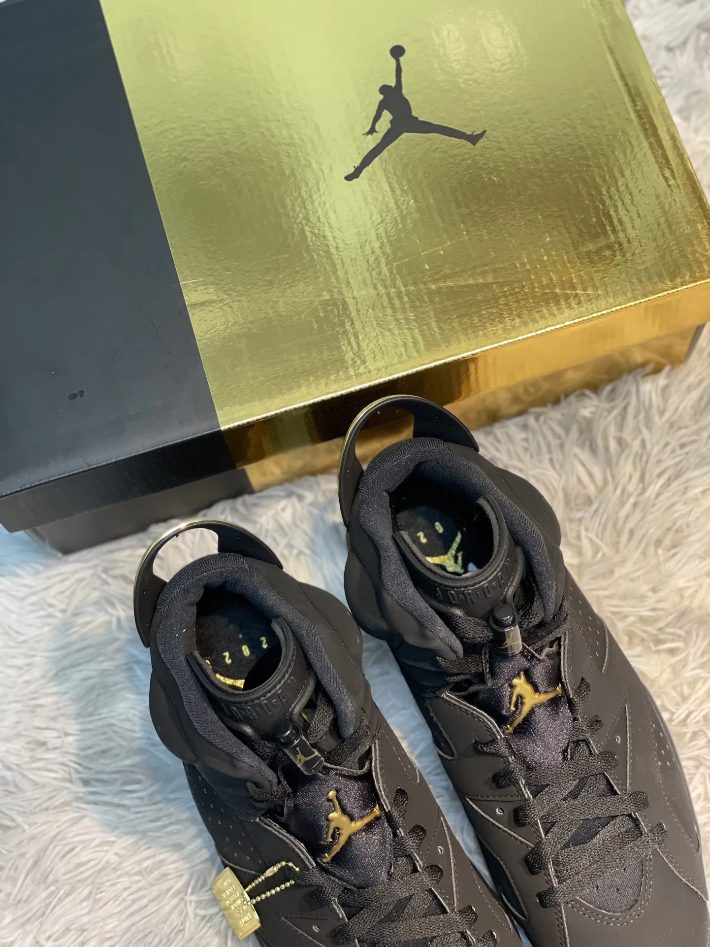 Air Jordan 6 AJ6 Black Gold Suede Basketball Shoes – High Quality Replica Nike – CT4954- Original 1116