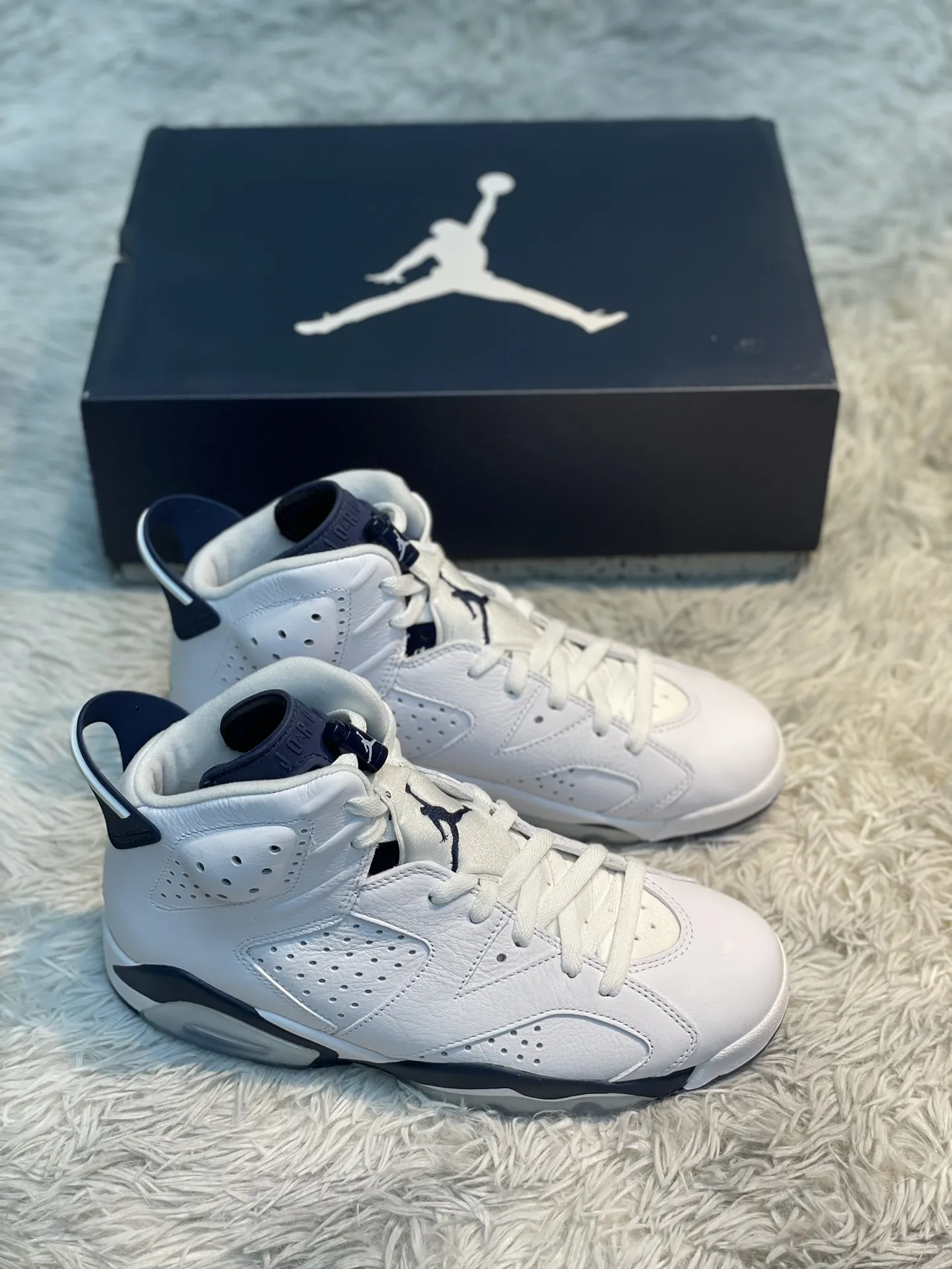 TravelReady Air Jordan 6 AJ6 Midnight Navy White High-Top Basketball Shoes – High Quality Replica Shoes Size 40-47. 1111