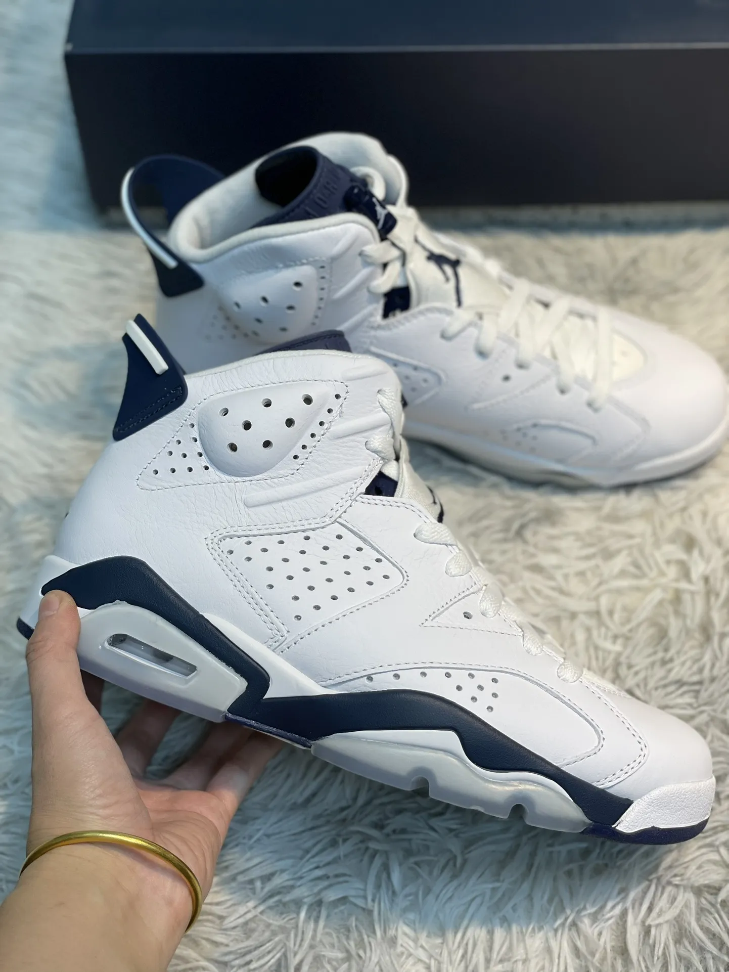 TravelReady Air Jordan 6 AJ6 Midnight Navy White High-Top Basketball Shoes – High Quality Replica Shoes Size 40-47. 1111