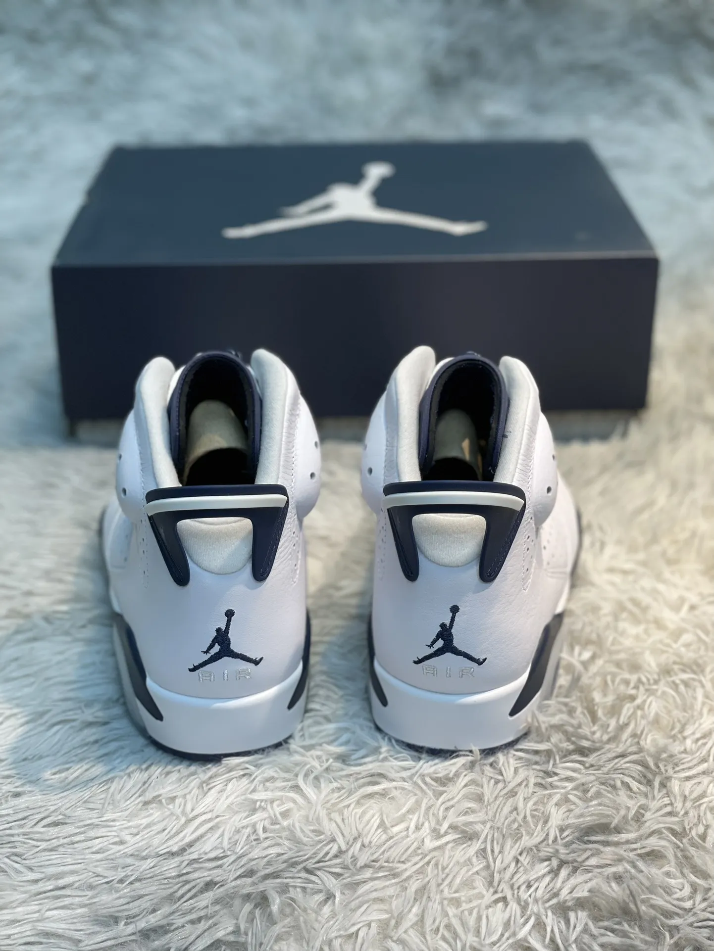 TravelReady Air Jordan 6 AJ6 Midnight Navy White High-Top Basketball Shoes – High Quality Replica Shoes Size 40-47. 1111