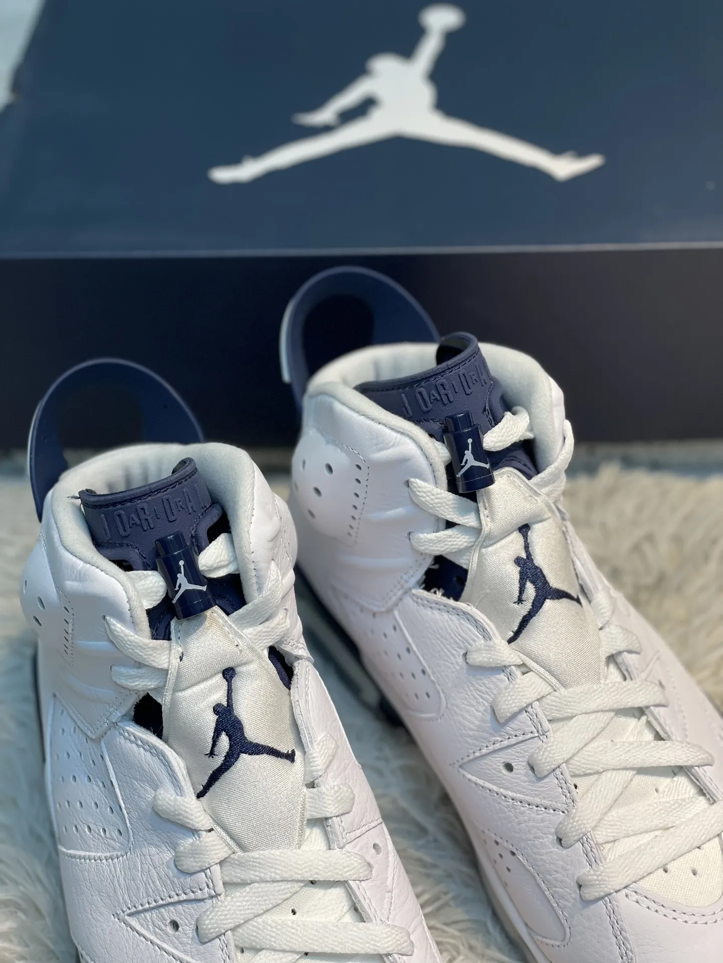 TravelReady Air Jordan 6 AJ6 Midnight Navy White High-Top Basketball Shoes – High Quality Replica Shoes Size 40-47. 1111