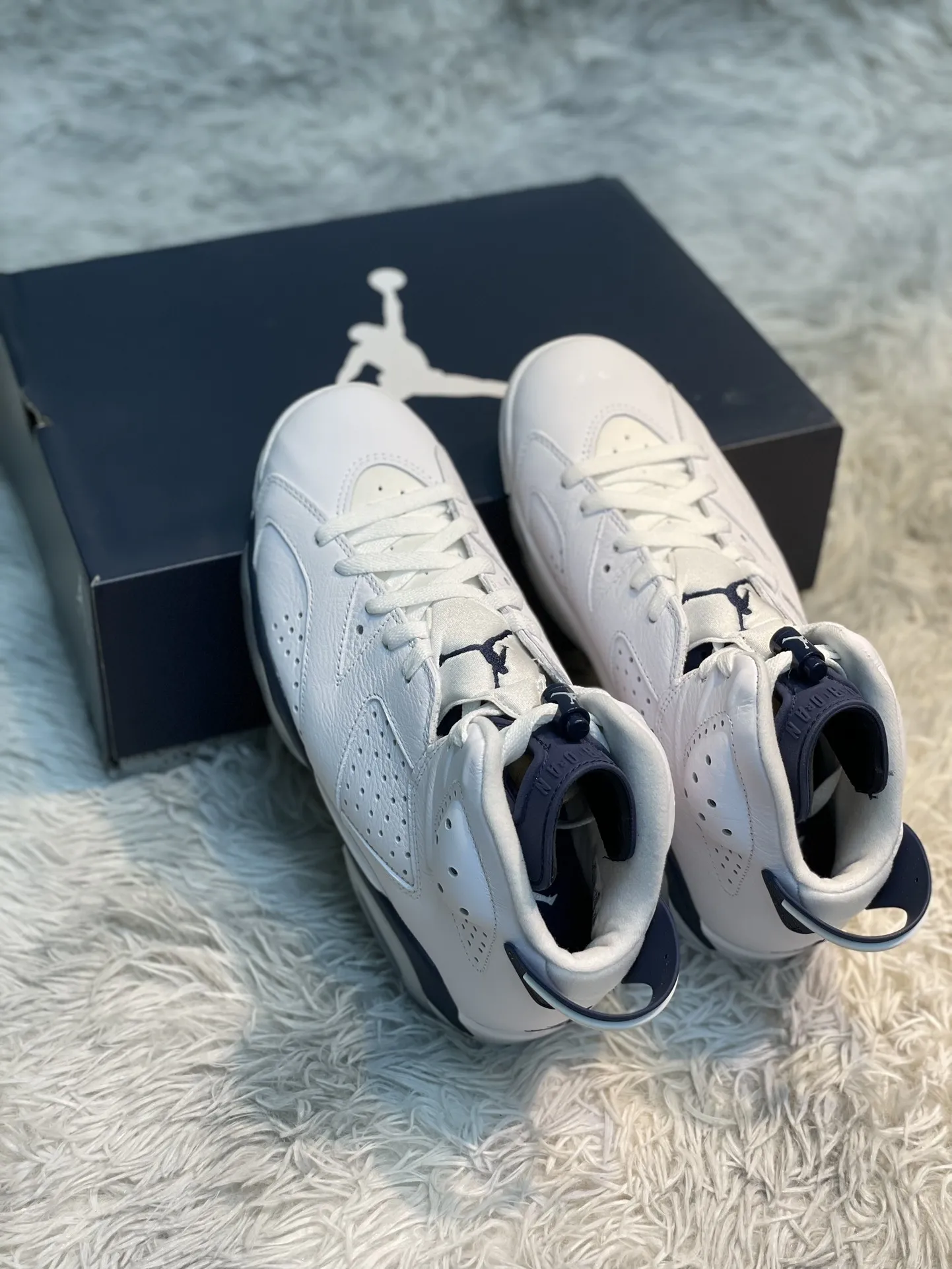 TravelReady Air Jordan 6 AJ6 Midnight Navy White High-Top Basketball Shoes – High Quality Replica Shoes Size 40-47. 1111