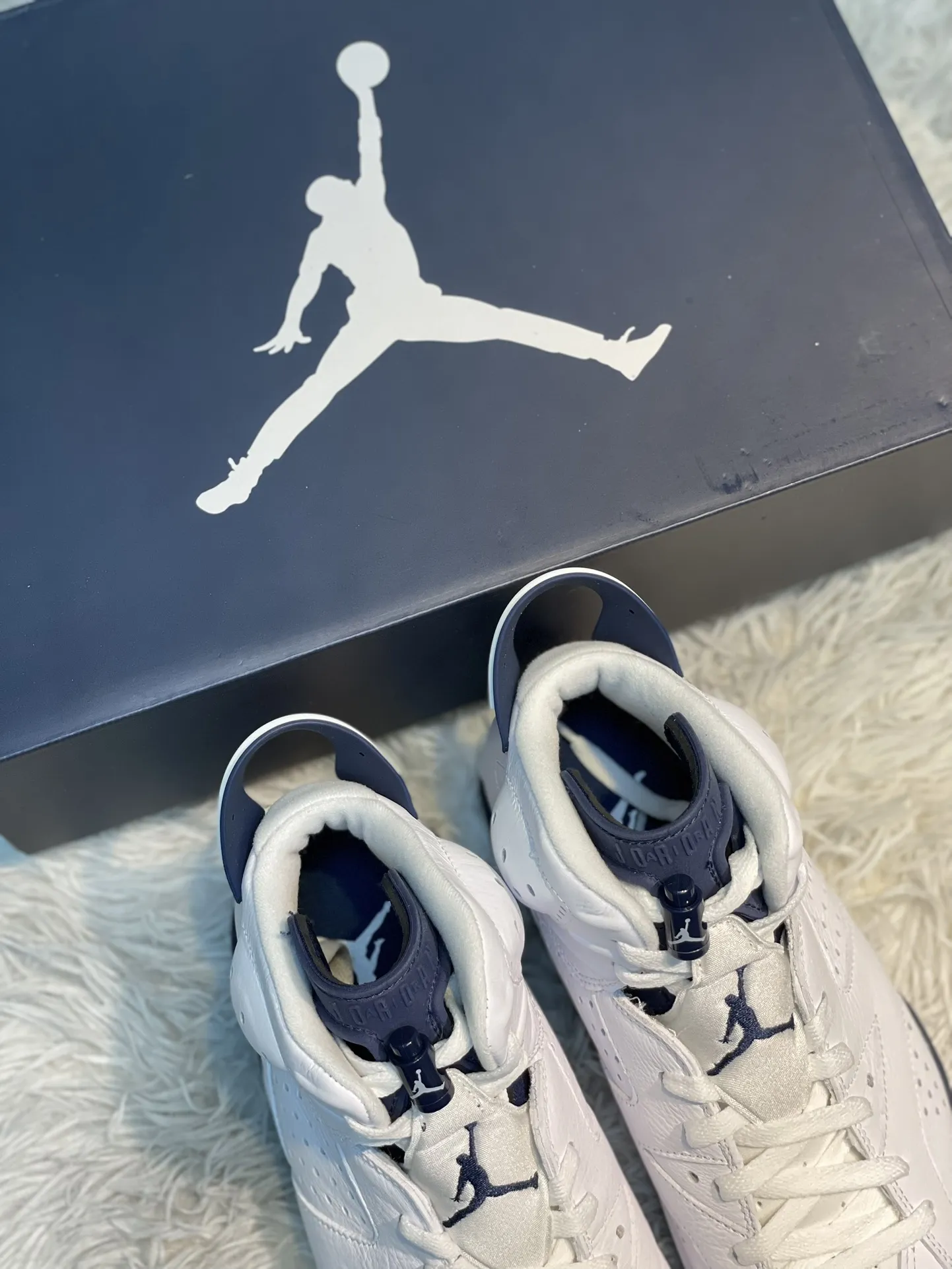 TravelReady Air Jordan 6 AJ6 Midnight Navy White High-Top Basketball Shoes – High Quality Replica Shoes Size 40-47. 1111