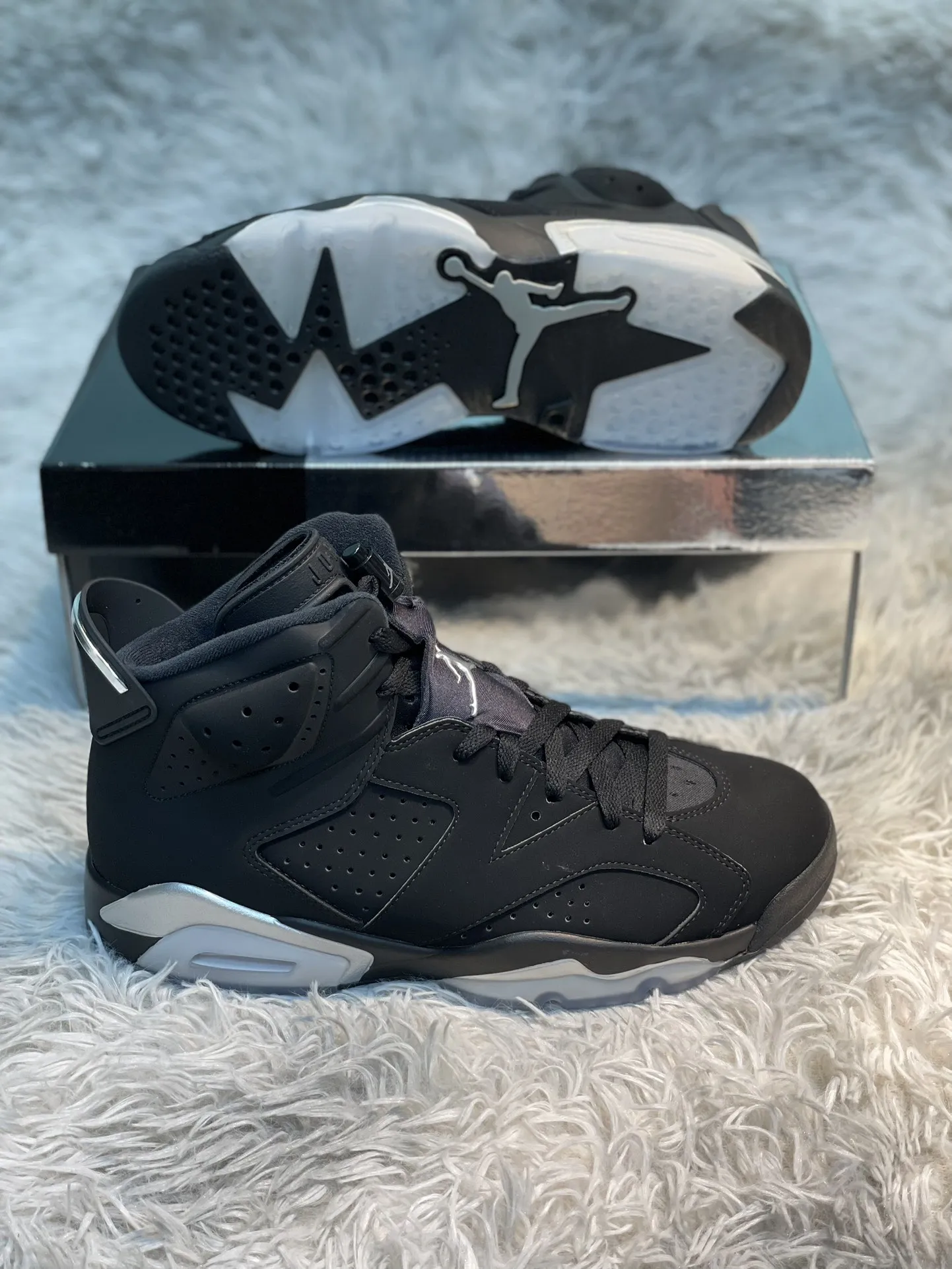 Air Jordan 6 Retro ‘Black Silver’ Samurai High-Top Vintage Basketball Shoes for Men – High Quality Replica Shoes DX2836- FlexibleFit 1118