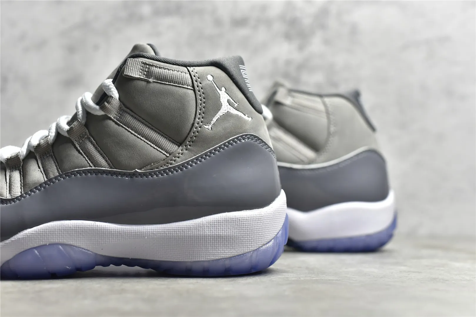 Upgraded Air Jordan AJ11 Concord High – Grey White – Authentic Carbon Fiber Edition – High Quality Rep Shoes Edition 1102
