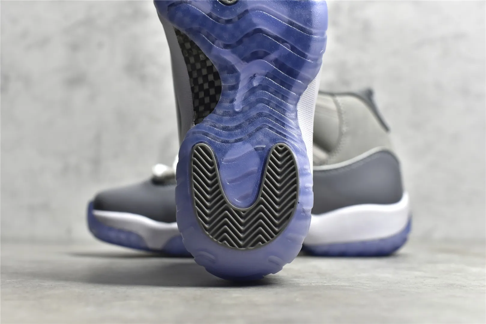 Upgraded Air Jordan AJ11 Concord High – Grey White – Authentic Carbon Fiber Edition – High Quality Rep Shoes Edition 1102