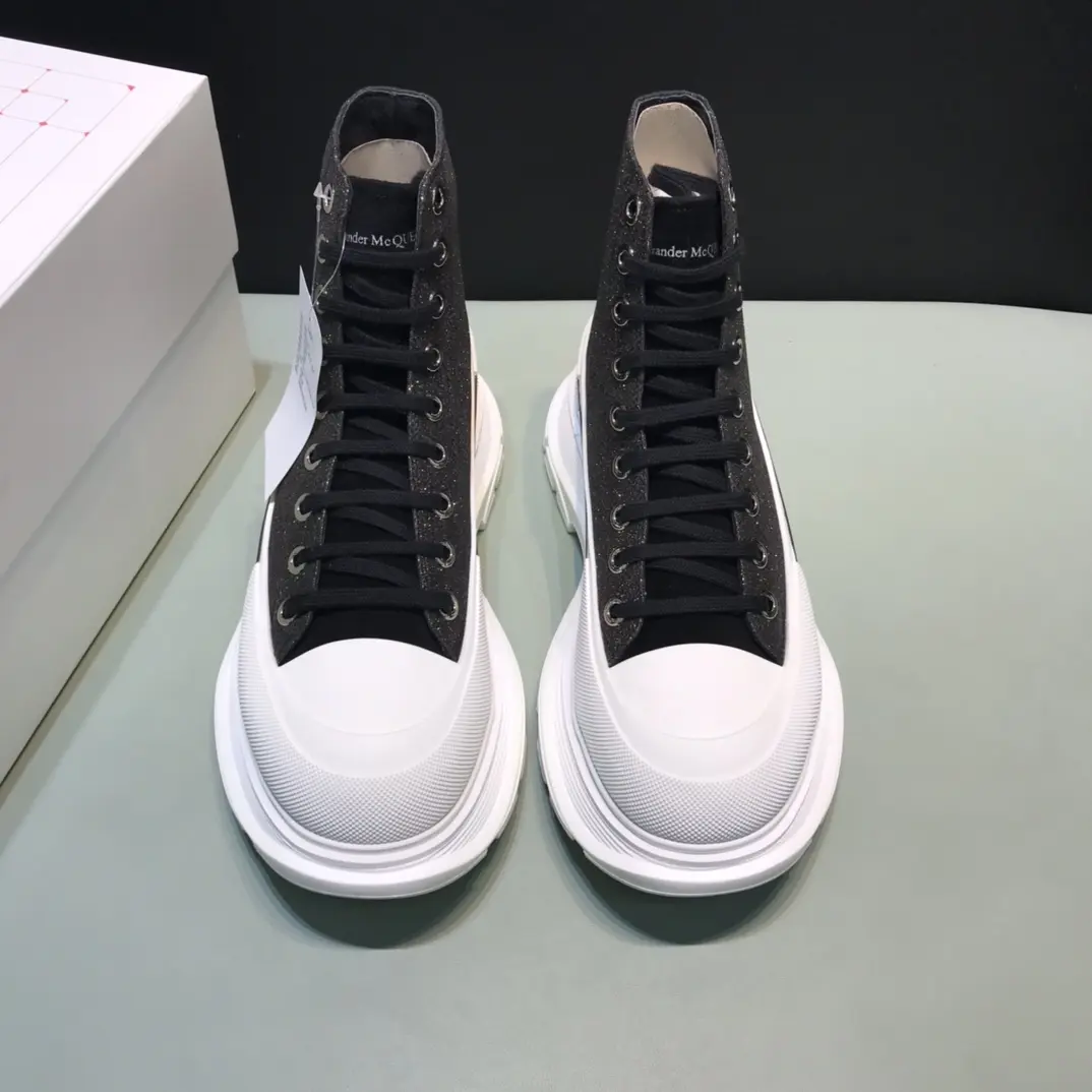 Practical Alexander McQueen Tread Slick High in Black – Rep Shoes & Replica Alexander McQueen Shoes 8