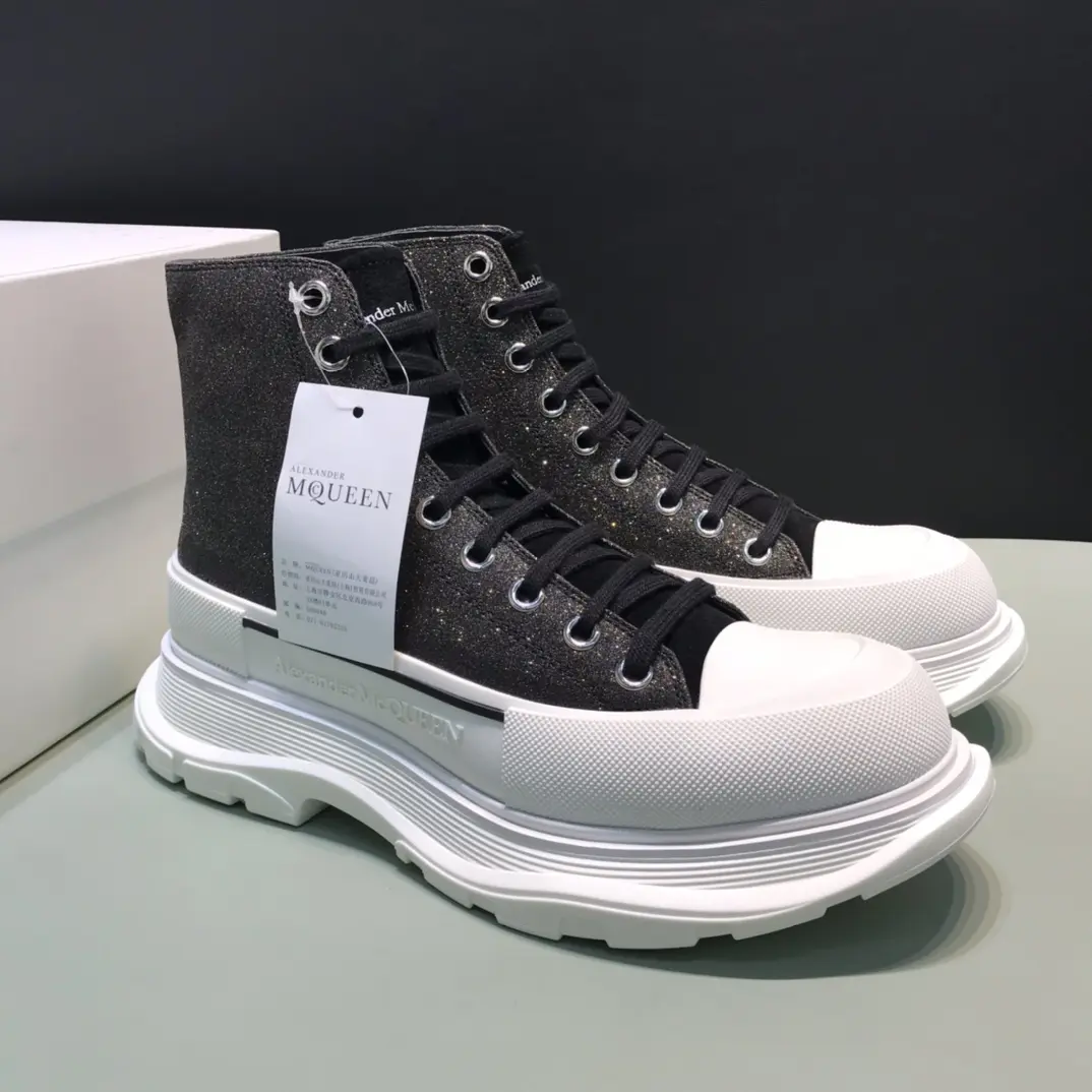 Practical Alexander McQueen Tread Slick High in Black – Rep Shoes & Replica Alexander McQueen Shoes 8