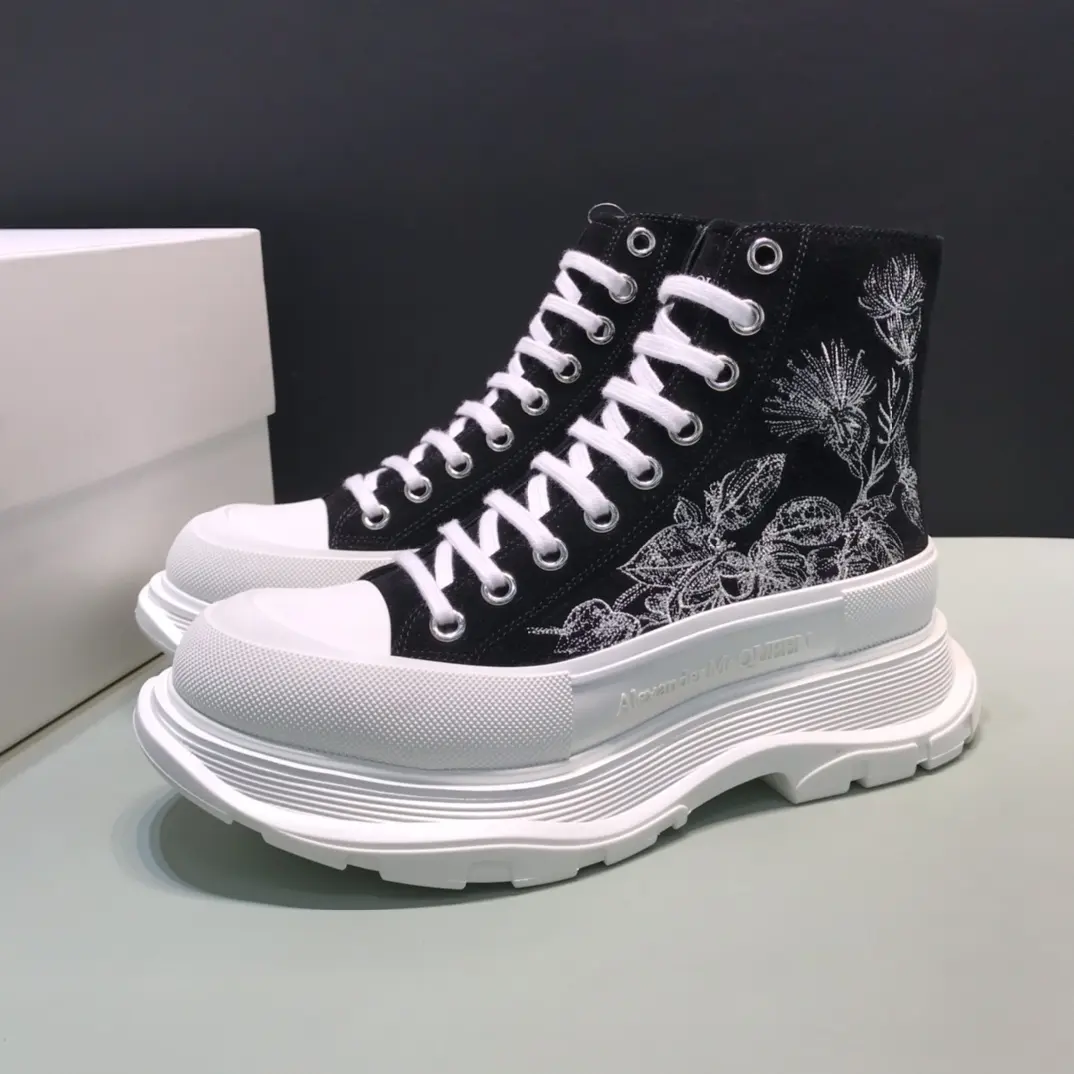 Practical Alexander McQueen Tread Slick High in Black – Rep Shoes & Replica Alexander McQueen Shoes 8