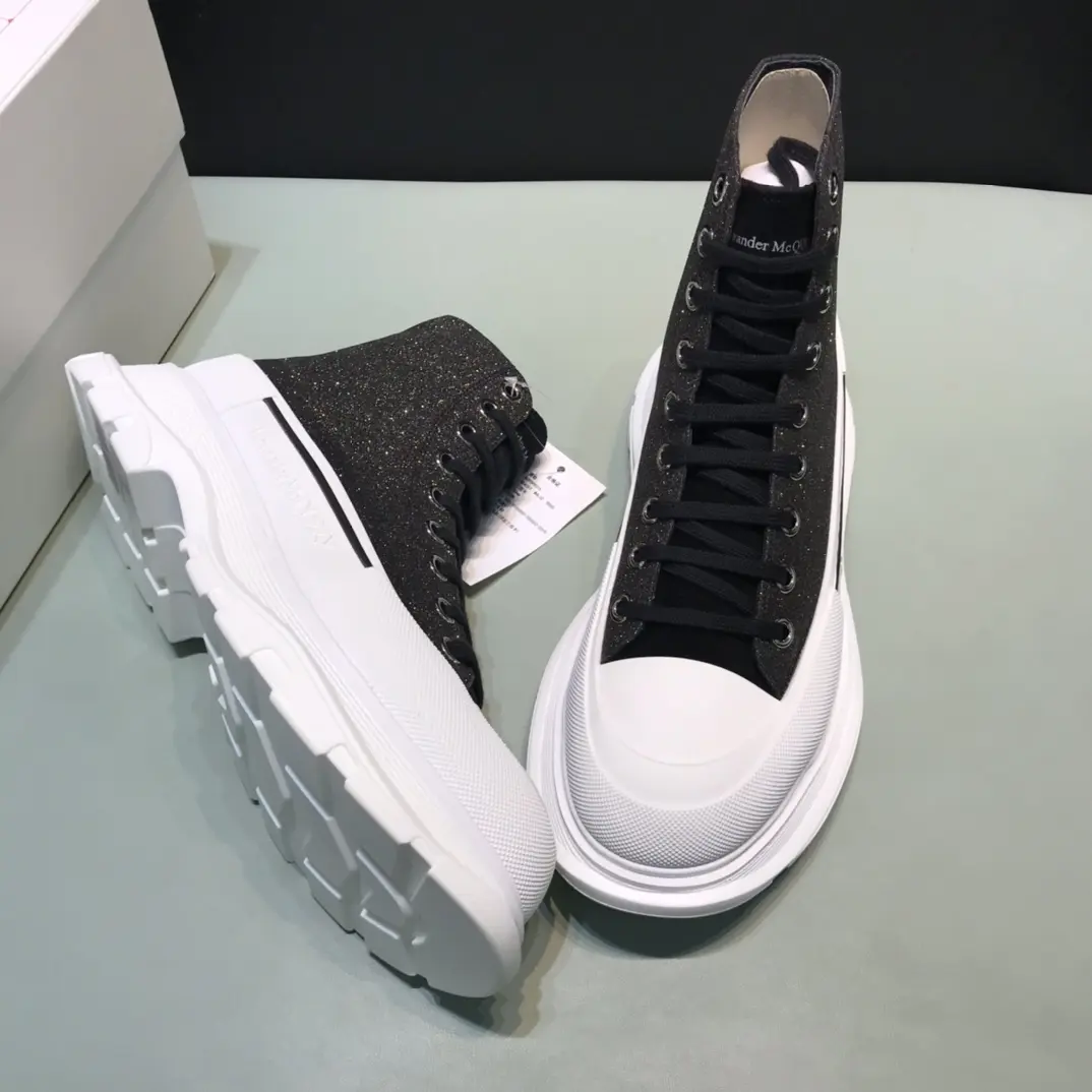 Practical Alexander McQueen Tread Slick High in Black – Rep Shoes & Replica Alexander McQueen Shoes 8