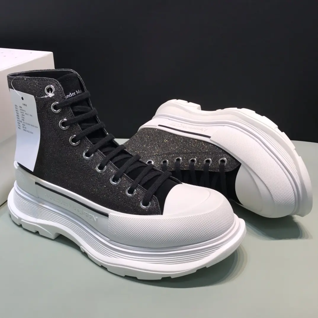 Practical Alexander McQueen Tread Slick High in Black – Rep Shoes & Replica Alexander McQueen Shoes 8