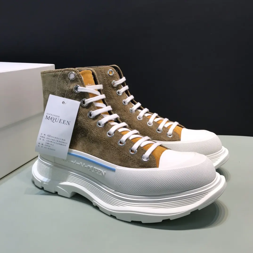 Soft Alexander McQueen Tread Slick High in Blue – Rep Shoes & Replica Alexander McQueen Shoes 5