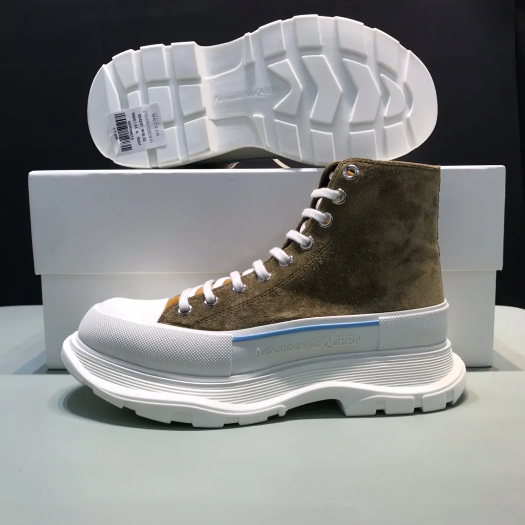 Soft Alexander McQueen Tread Slick High in Blue – Rep Shoes & Replica Alexander McQueen Shoes 5
