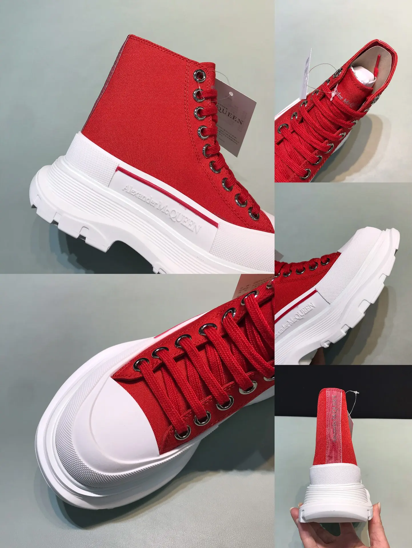 Alexander McQueen Tread Slick Low in Black – Rep Shoes & Replica Alexander McQueen Shoes Popular 3