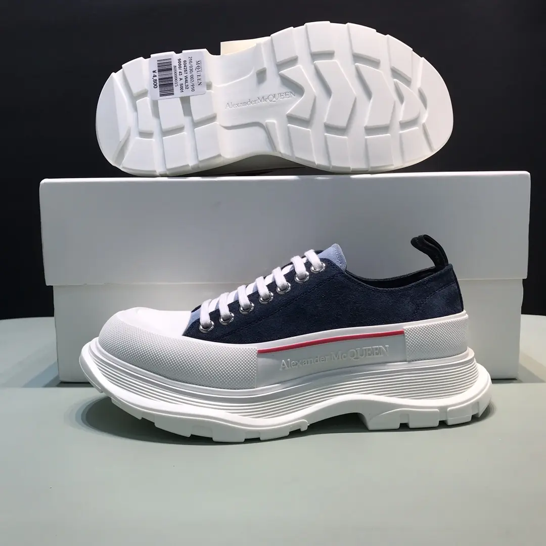 Alexander McQueen Tread Slick Low in Blue – Rep Shoes & Replica Alexander McQueen Shoes Durable 13