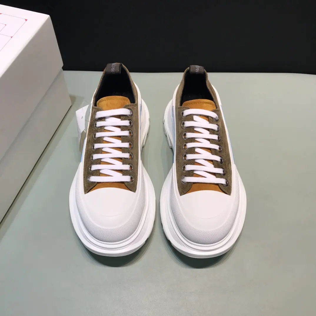 Stylish Alexander McQueen Tread Slick Low in Brown – Rep Shoes & Replica Alexander McQueen Shoes 12
