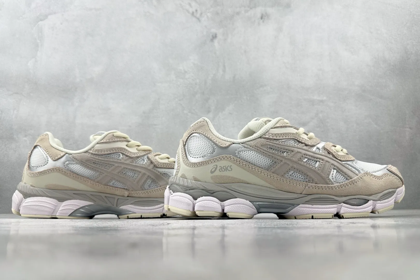 Asics GEL-NYC Grey White Replica Sneakers – High Quality Asics Running Replicas Upgraded 691