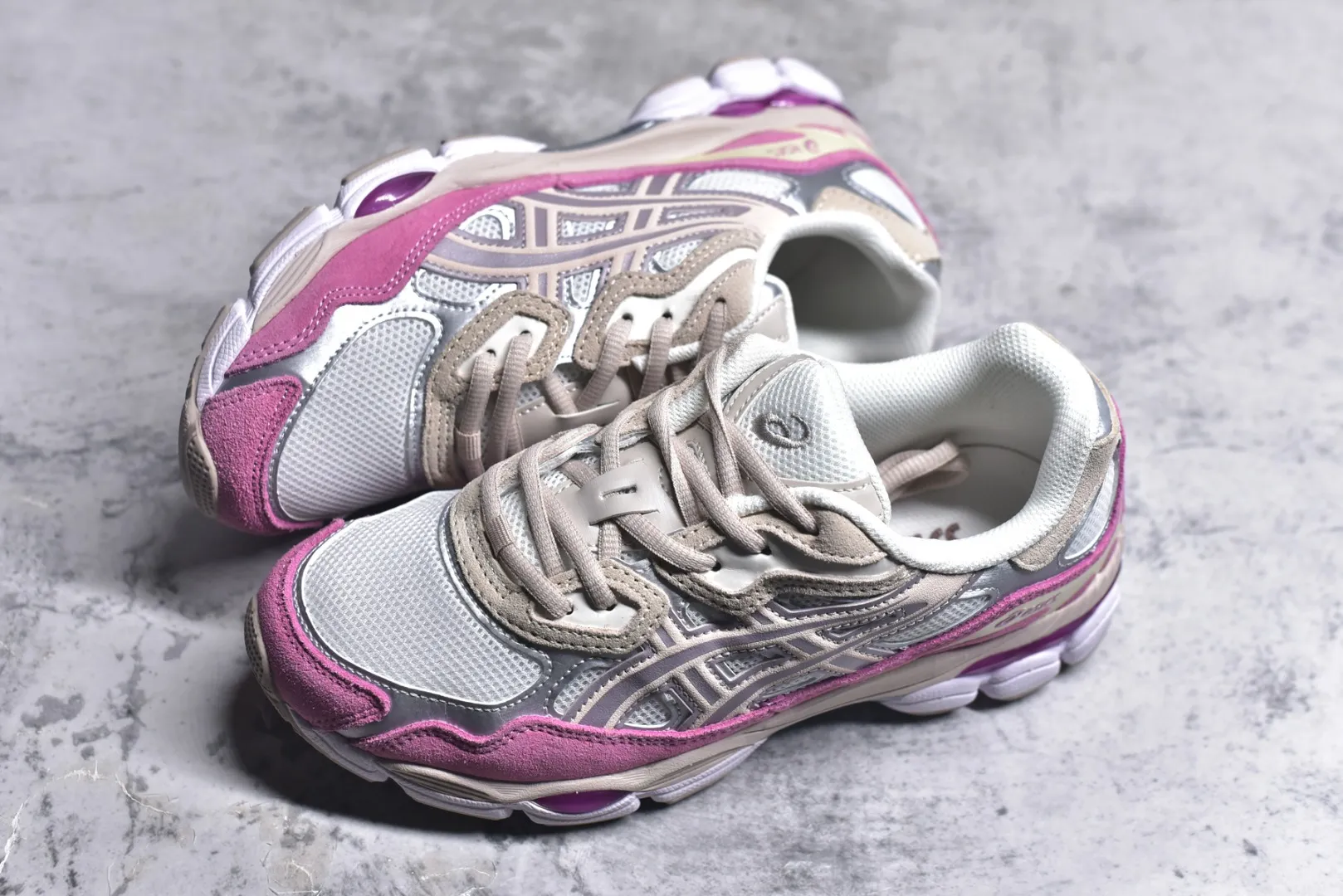 Functional Asics GEL-NYC White Purple Replica Sneakers – High Quality Asics Running Shoes 660