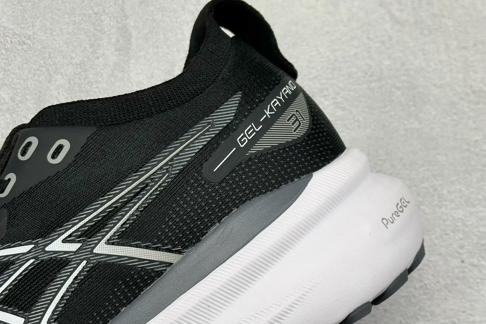 Asics Gel-Kayano 31 Black Running Shoes –  Replica Asics Shoes & 1:1 Asics Sneakers MoistureWicking 607