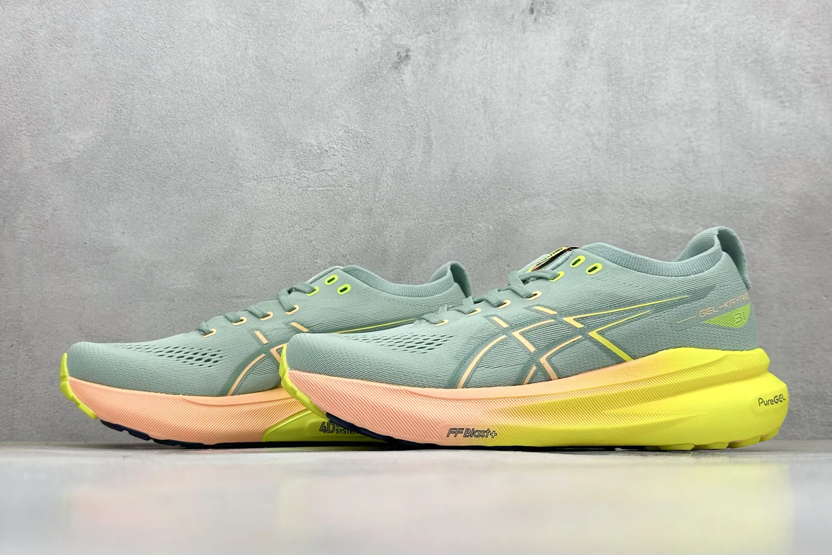 SunProtective Asics Gel-Kayano 31 Green Yellow High Quality Replica Shoes for Running 596