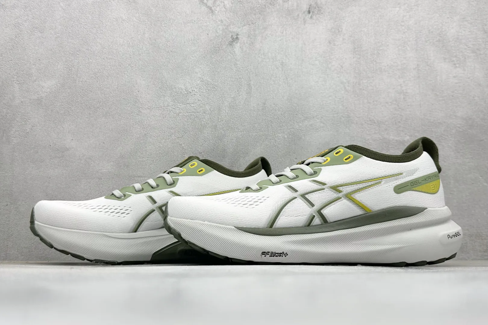 Snug Asics Gel-Kayano 31 White Green High Quality Replica Shoes for Running 601