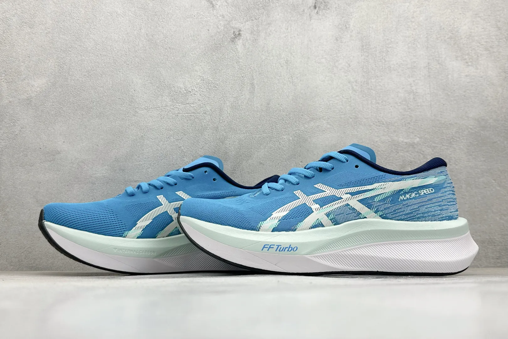 Refined Asics Magic Speed 4 Blue Running Shoes – High Quality Replica Asics Sneakers 1: 697