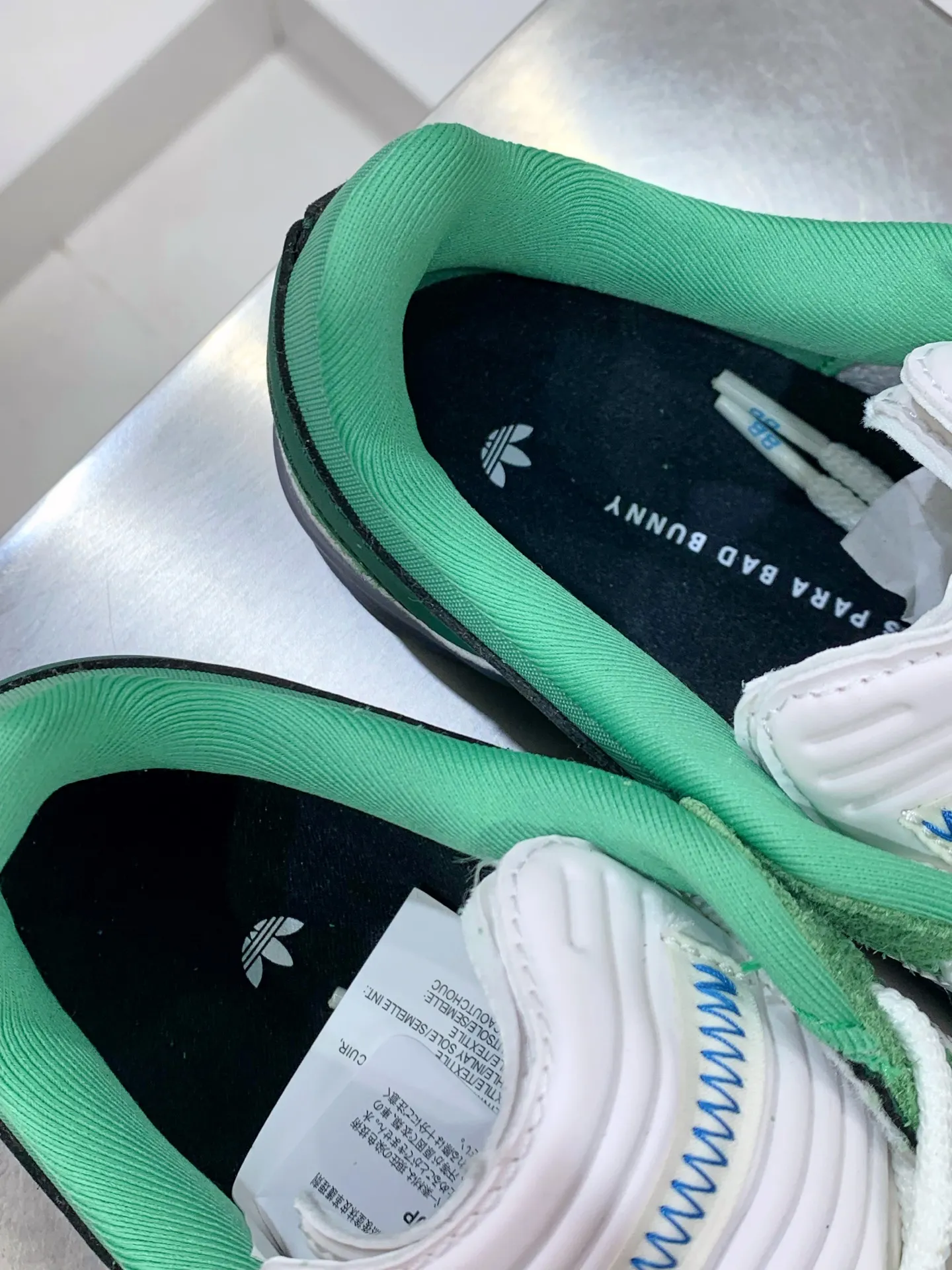 EyeCatching Bad Bunny adidas Gazelle Indoor Green Replica Shoes 513