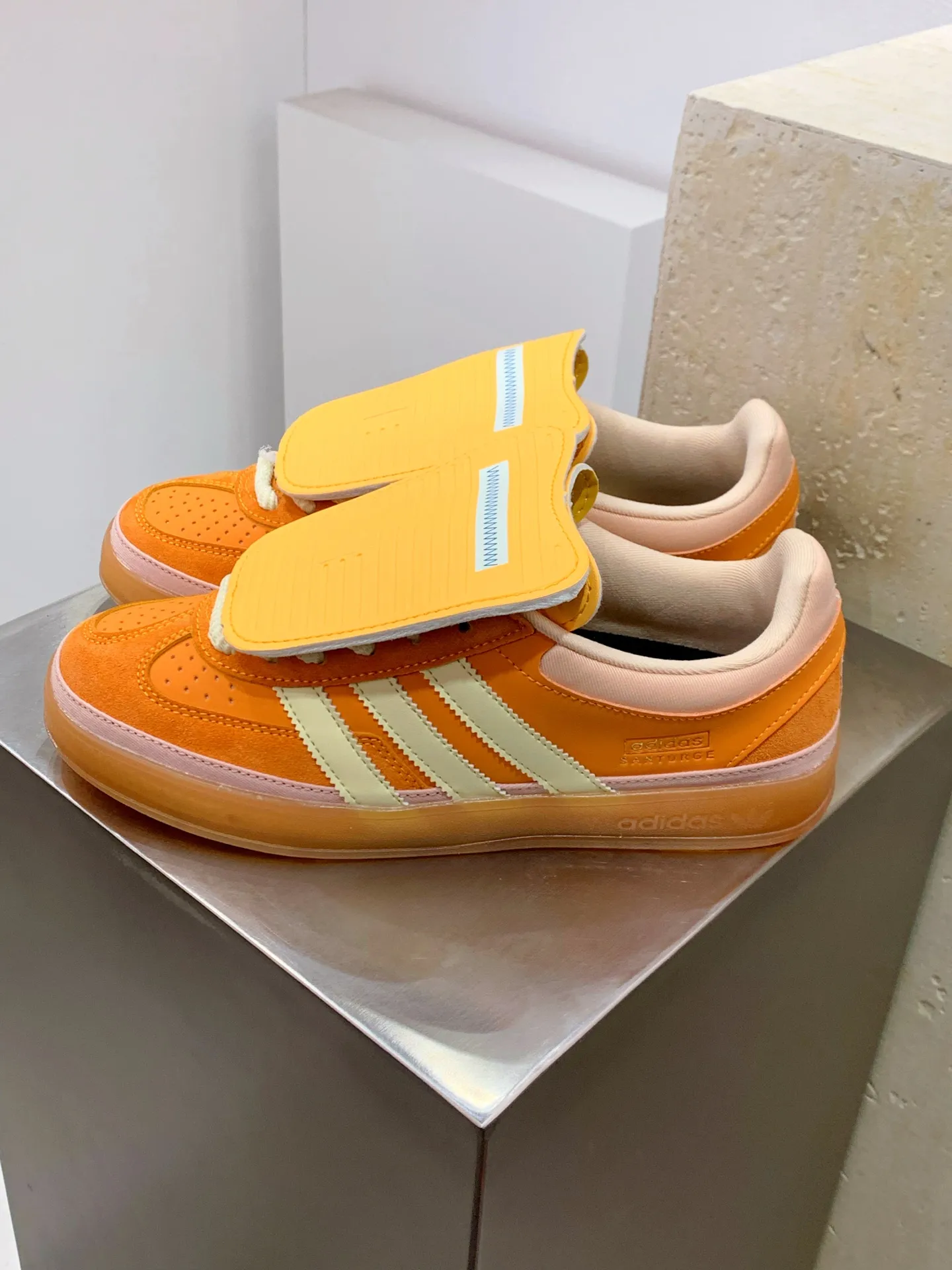 Bad Bunny adidas Gazelle Indoor Orange Replica Shoes OdorResistant 516