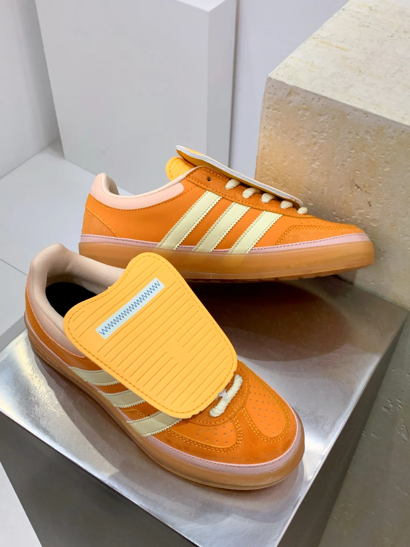 Bad Bunny adidas Gazelle Indoor Orange Replica Shoes OdorResistant 516