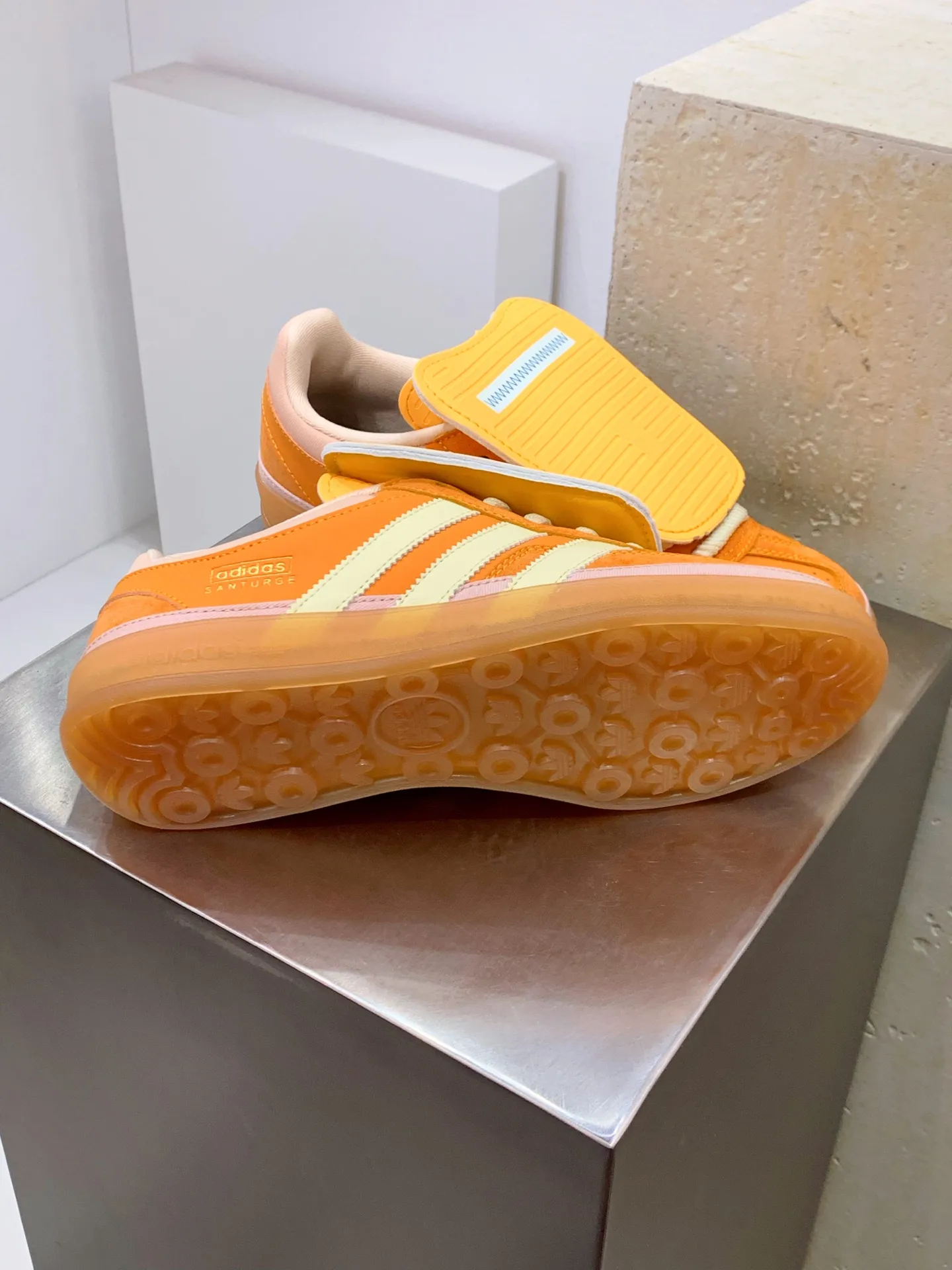 Bad Bunny adidas Gazelle Indoor Orange Replica Shoes OdorResistant 516