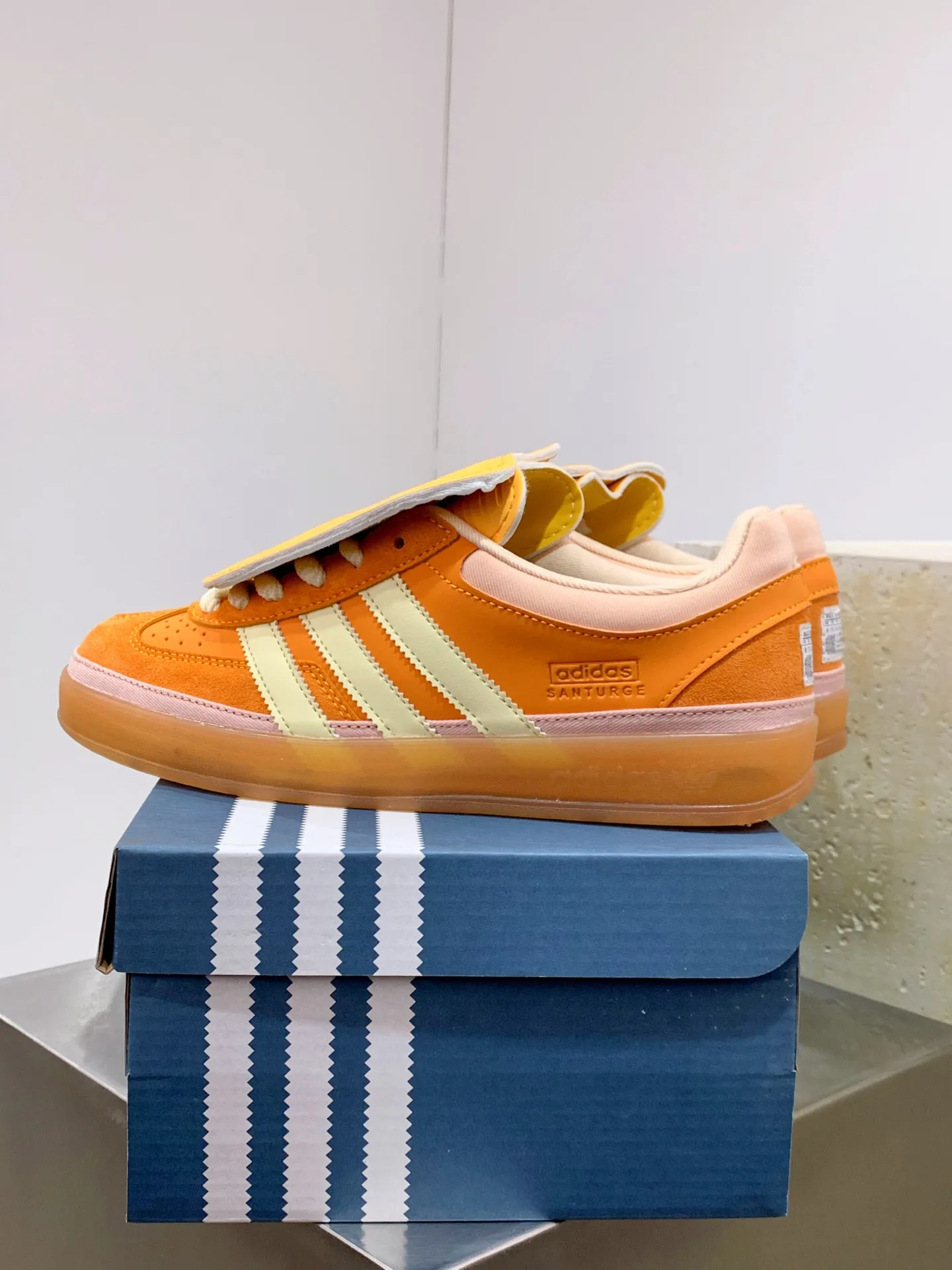 Bad Bunny adidas Gazelle Indoor Orange Replica Shoes OdorResistant 516