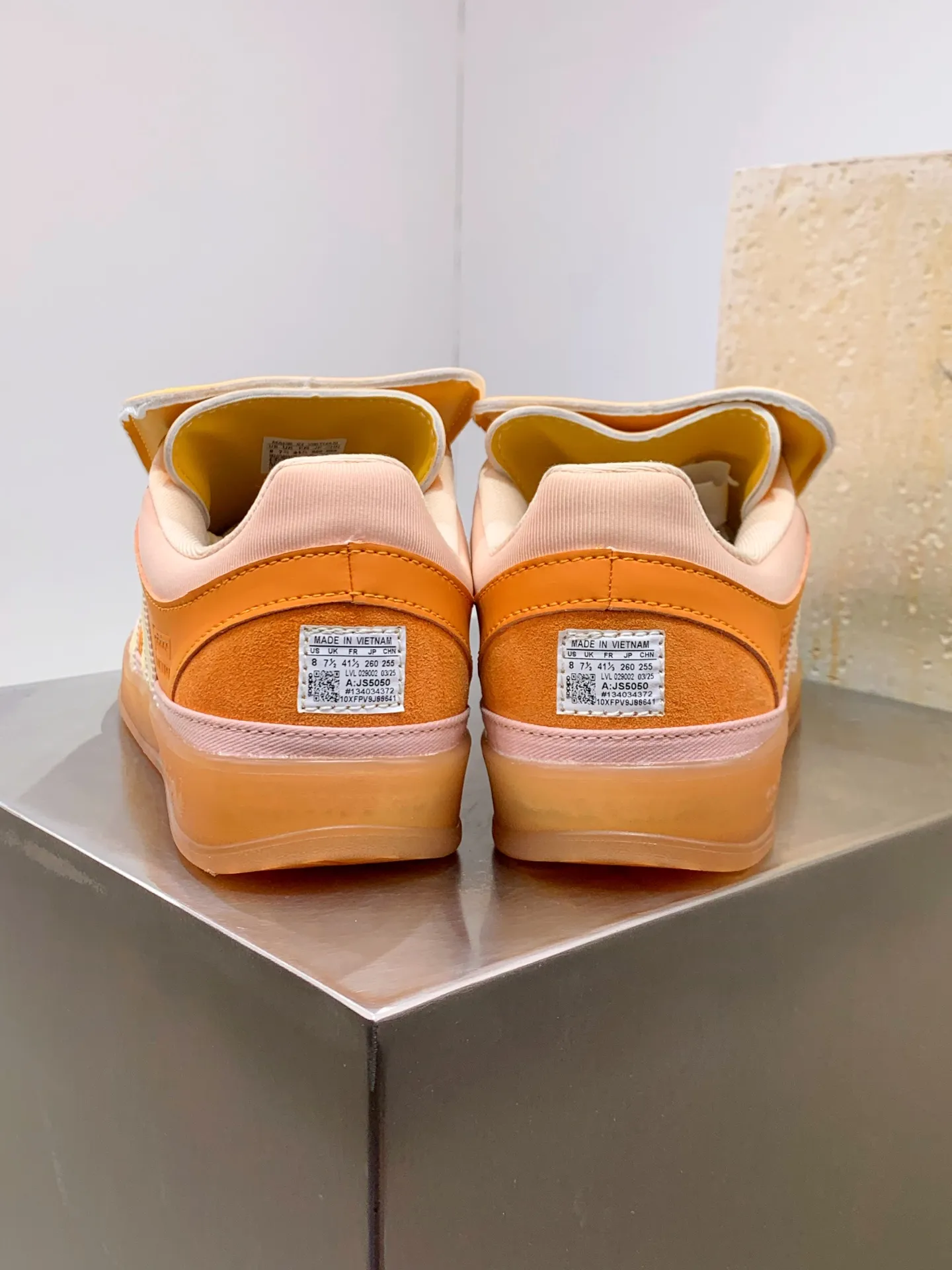 Bad Bunny adidas Gazelle Indoor Orange Replica Shoes OdorResistant 516