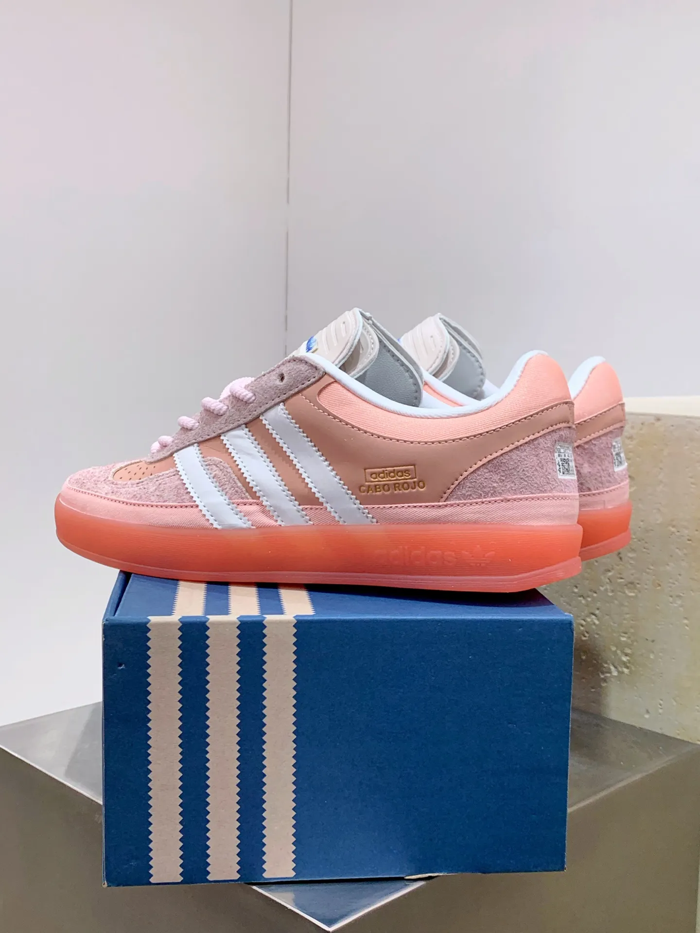 Bad Bunny adidas Gazelle Indoor Pink Low Top Replica Shoes FlexibleFit 510