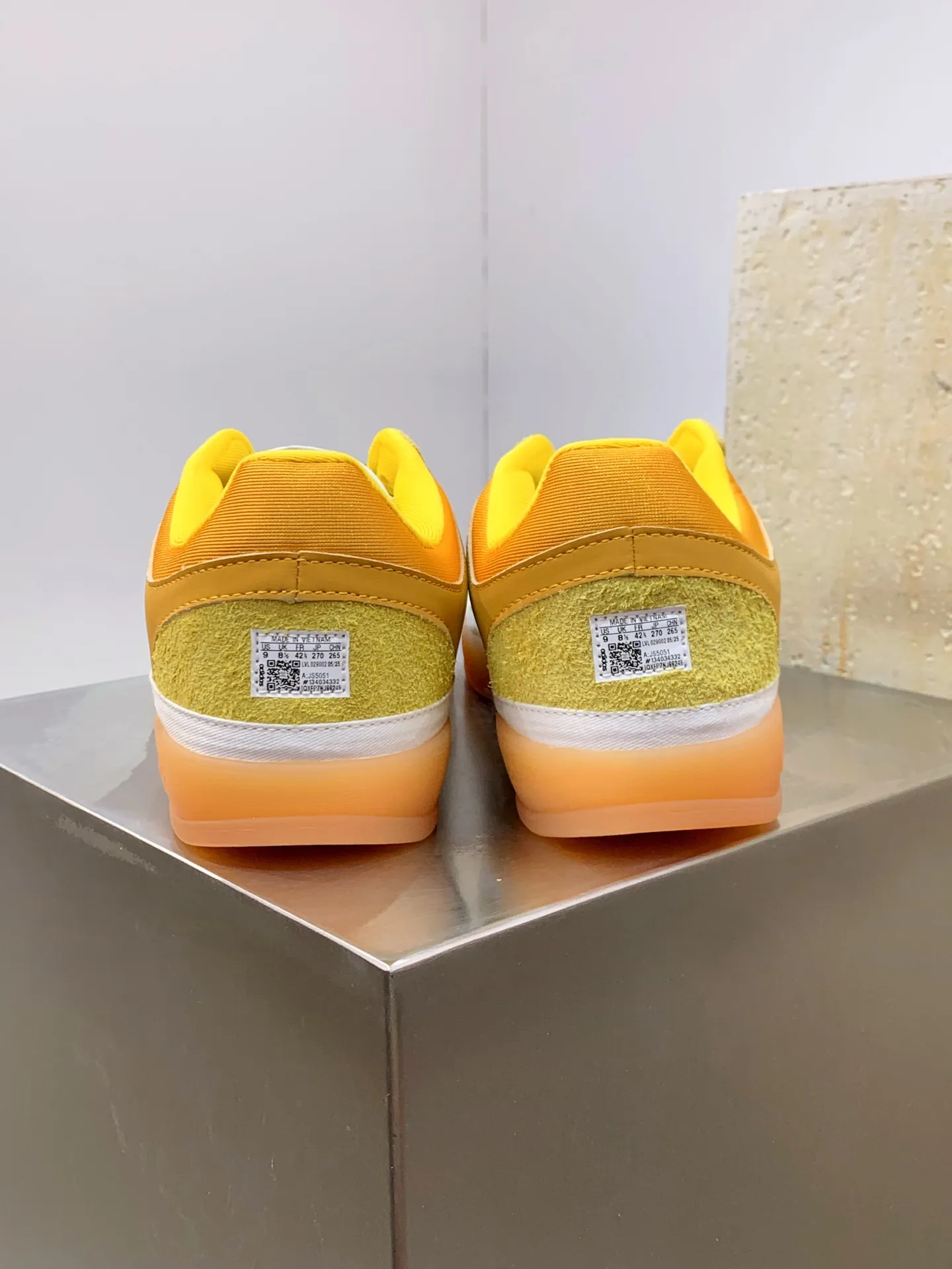 Bad Bunny adidas Gazelle Indoor Yellow Green Replica Shoes StreetReady 504