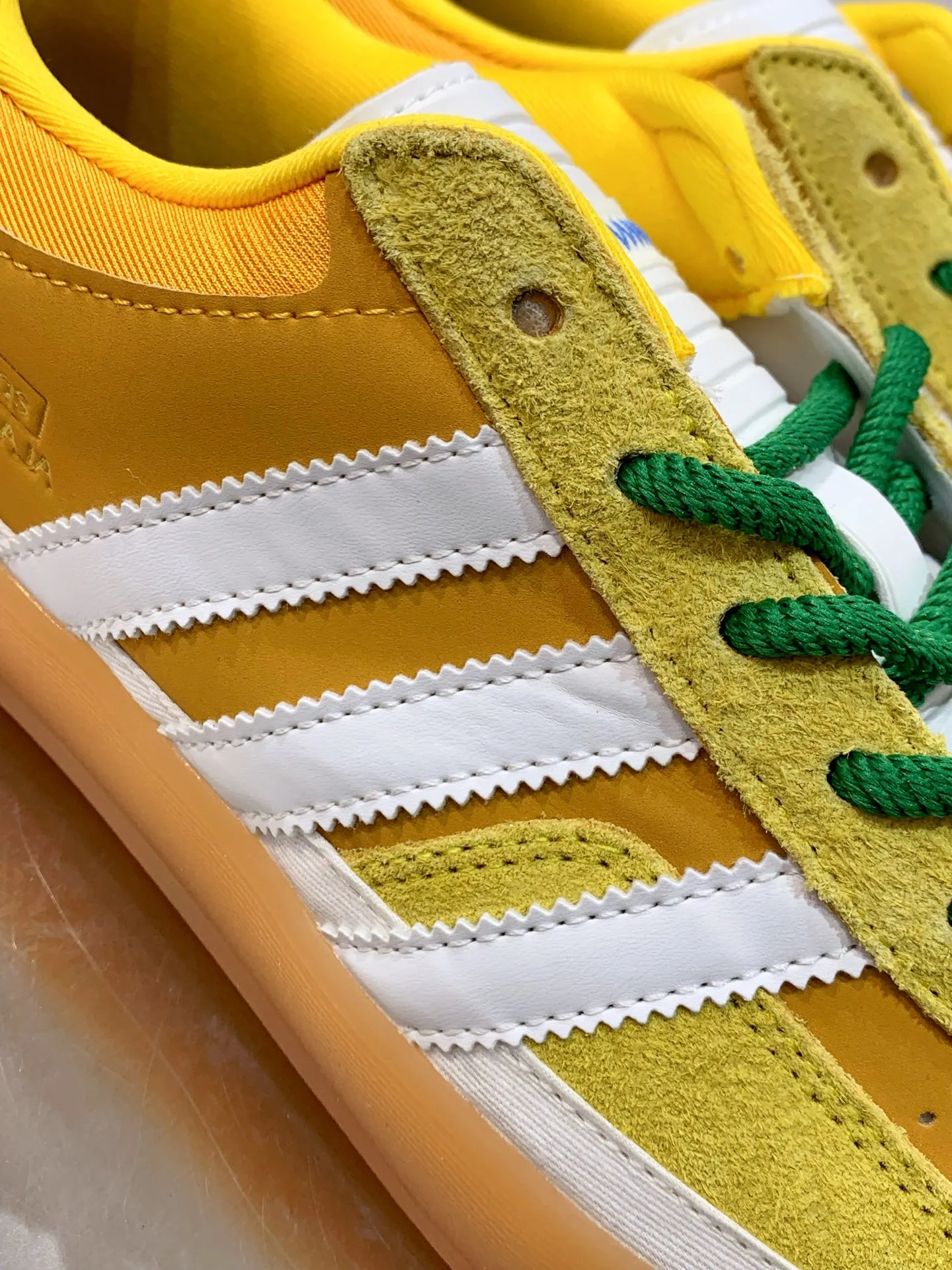 Bad Bunny adidas Gazelle Indoor Yellow Green Replica Shoes StreetReady 504