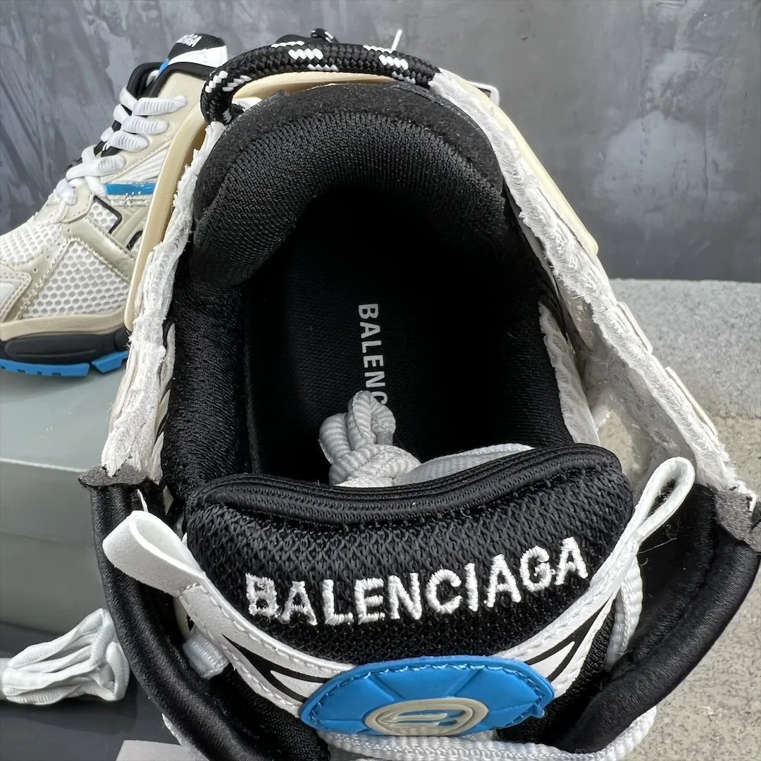Balenciaga Runner Sneaker Beige Blue Mesh –  Balenciaga Replica Shoes Flexible 724